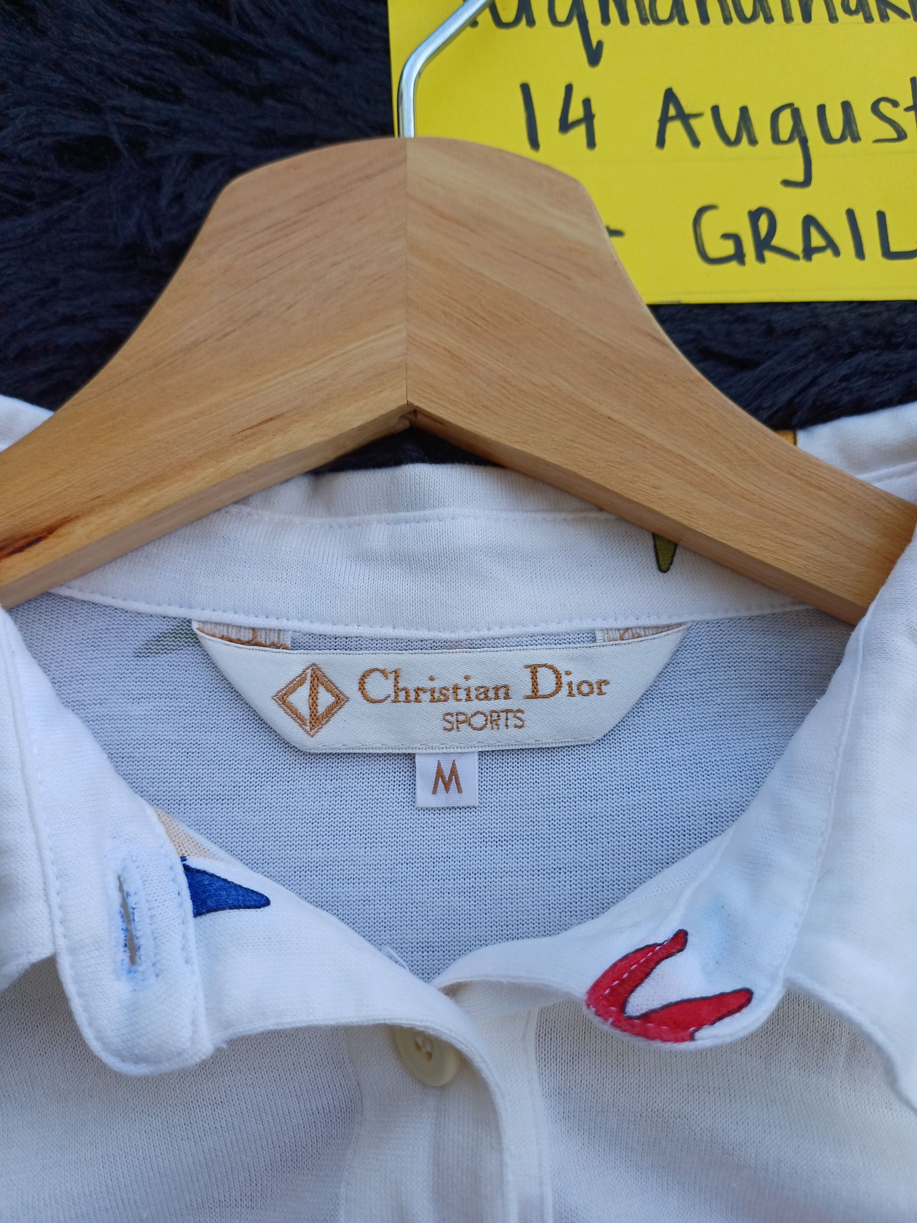 Christian Dior Monsieur Rare Vintage Christian Dior Sports Polo Shirt Size US M / EU 48-50 / 2 - 6 Thumbnail