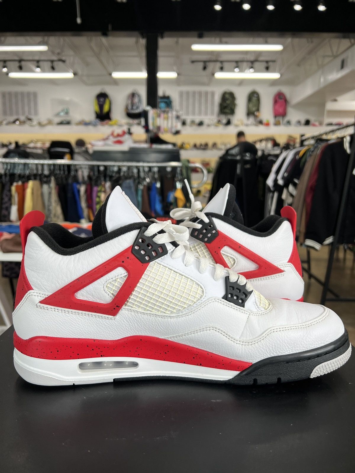 Jordan Brand Air Jordan 4 Red Cement Sz. 12.5 (2023) Size US 12.5 / EU 45-46 - 4 Thumbnail