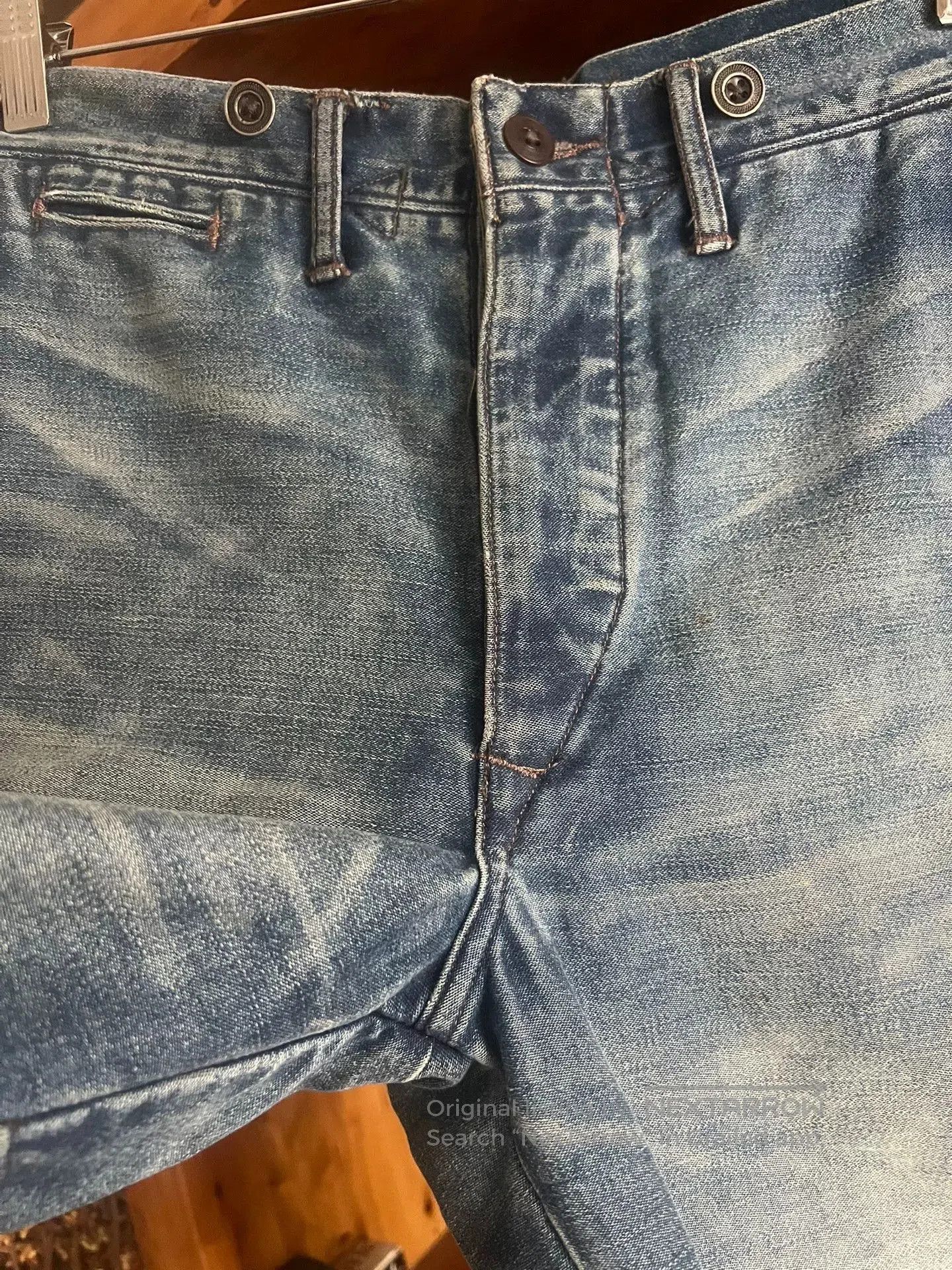 RRL Ralph Lauren double rrl denim suspender pants. Size US 28 / EU 44 - 4 Thumbnail
