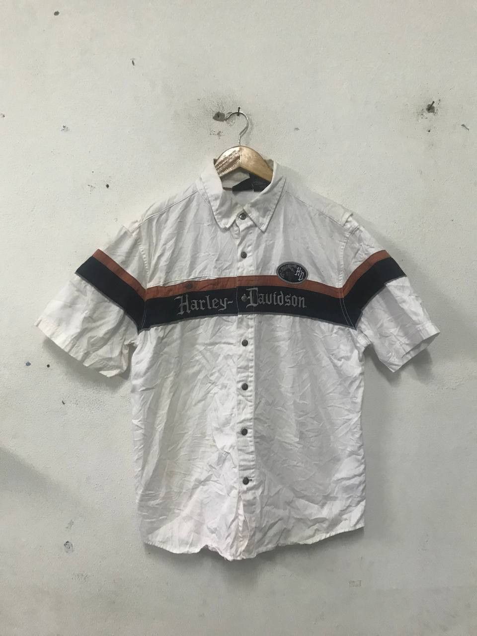 Harley Davidson × Vintage Vintage Harley Davidson Button Up Size US L / EU 52-54 / 3 - 1 Thumbnail