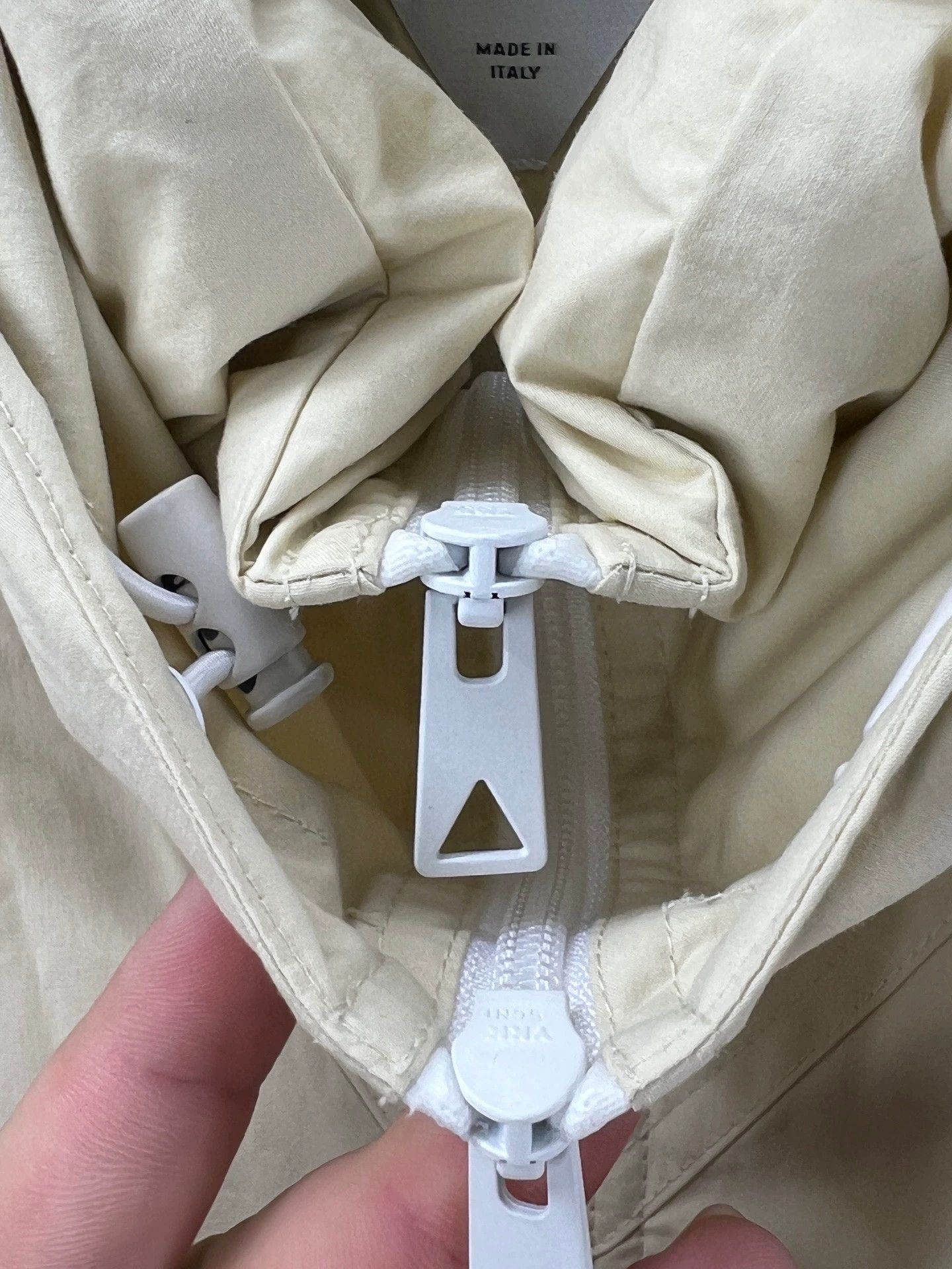 bottega veneta men's beige down jacket