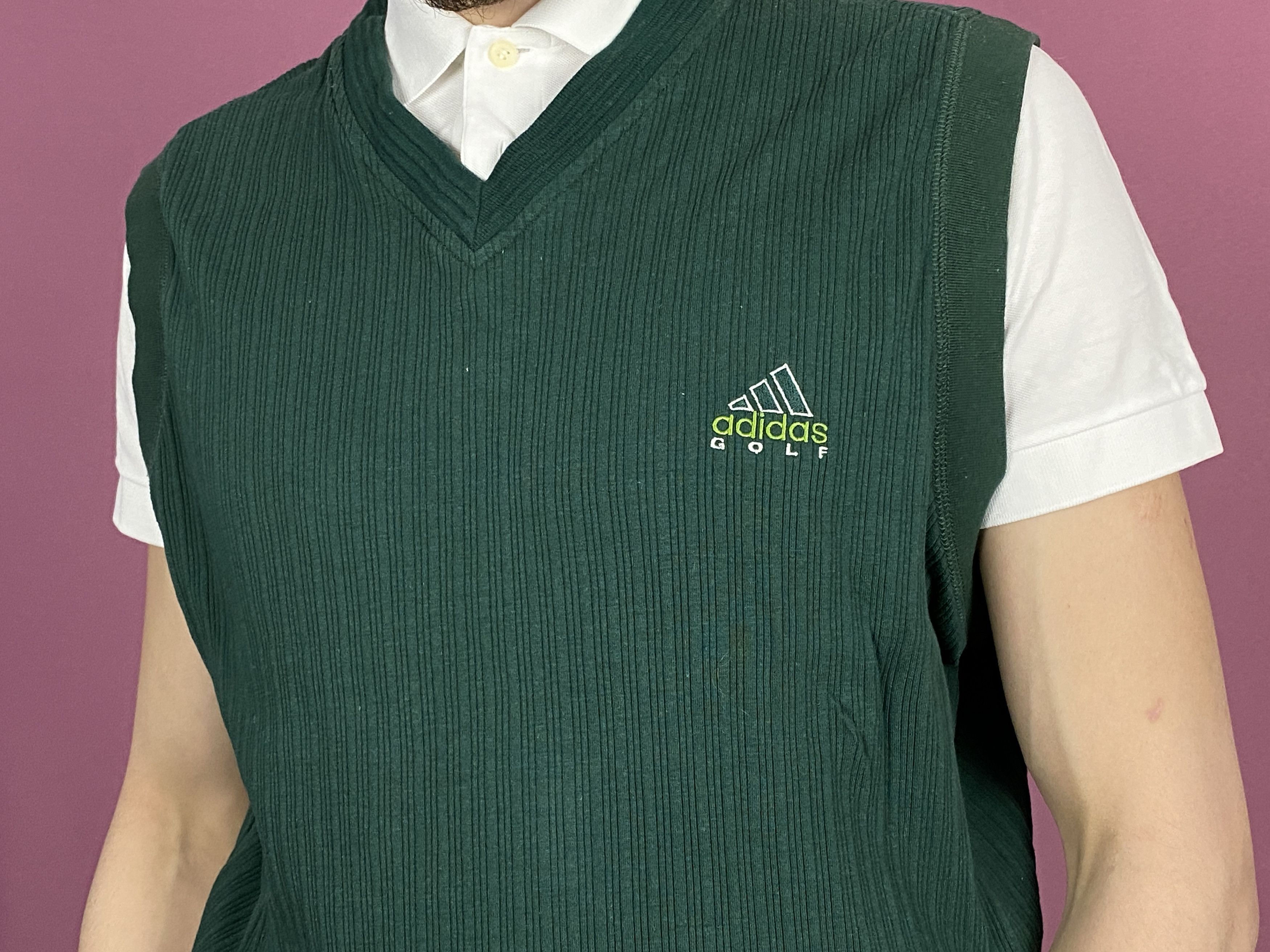 Adidas × Vintage 90s Adidas Golf Vintage Men's Vest Sweater - XL Size US XL / EU 56 / 4 - 5 Thumbnail
