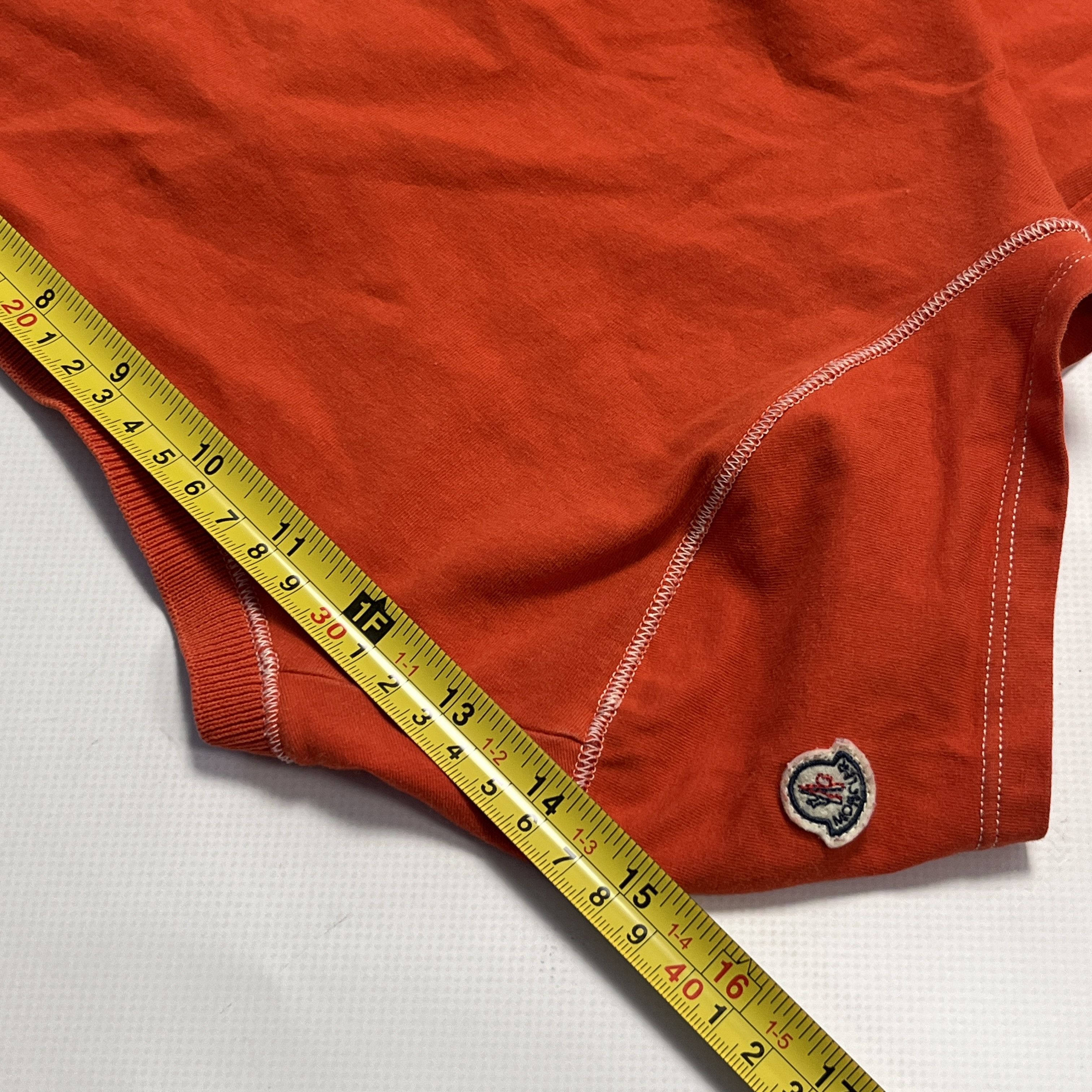 Moncler Moncler Patch Logo Orange Y2K Slim Top Blouse Shirt XS-S Size XS / US 0-2 / IT 36-38 - 17 Thumbnail