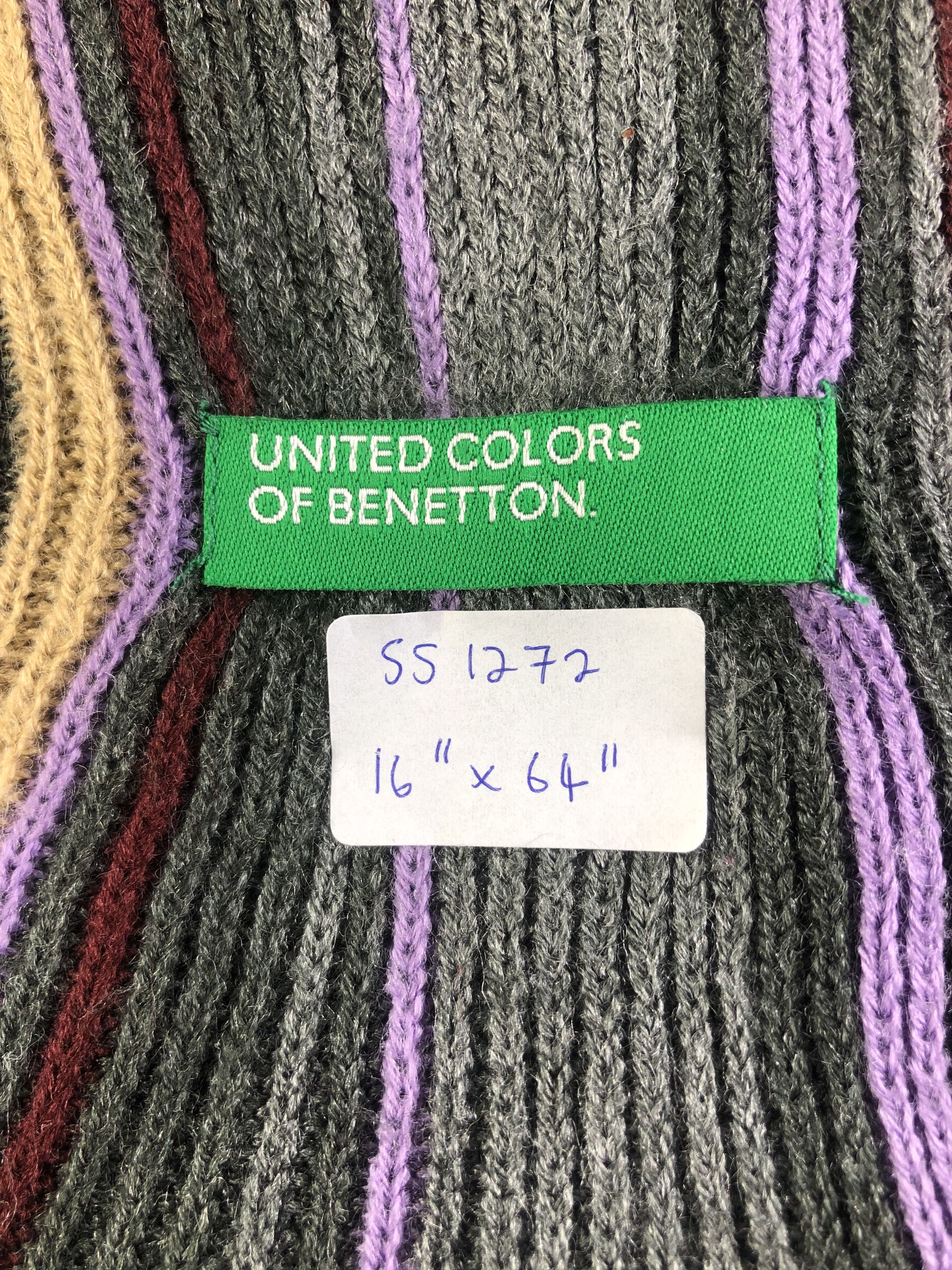 Benetton United Colors Of Benetton Scarf / Muffler / Neckwear SS1272 Size ONE SIZE - 6 Thumbnail