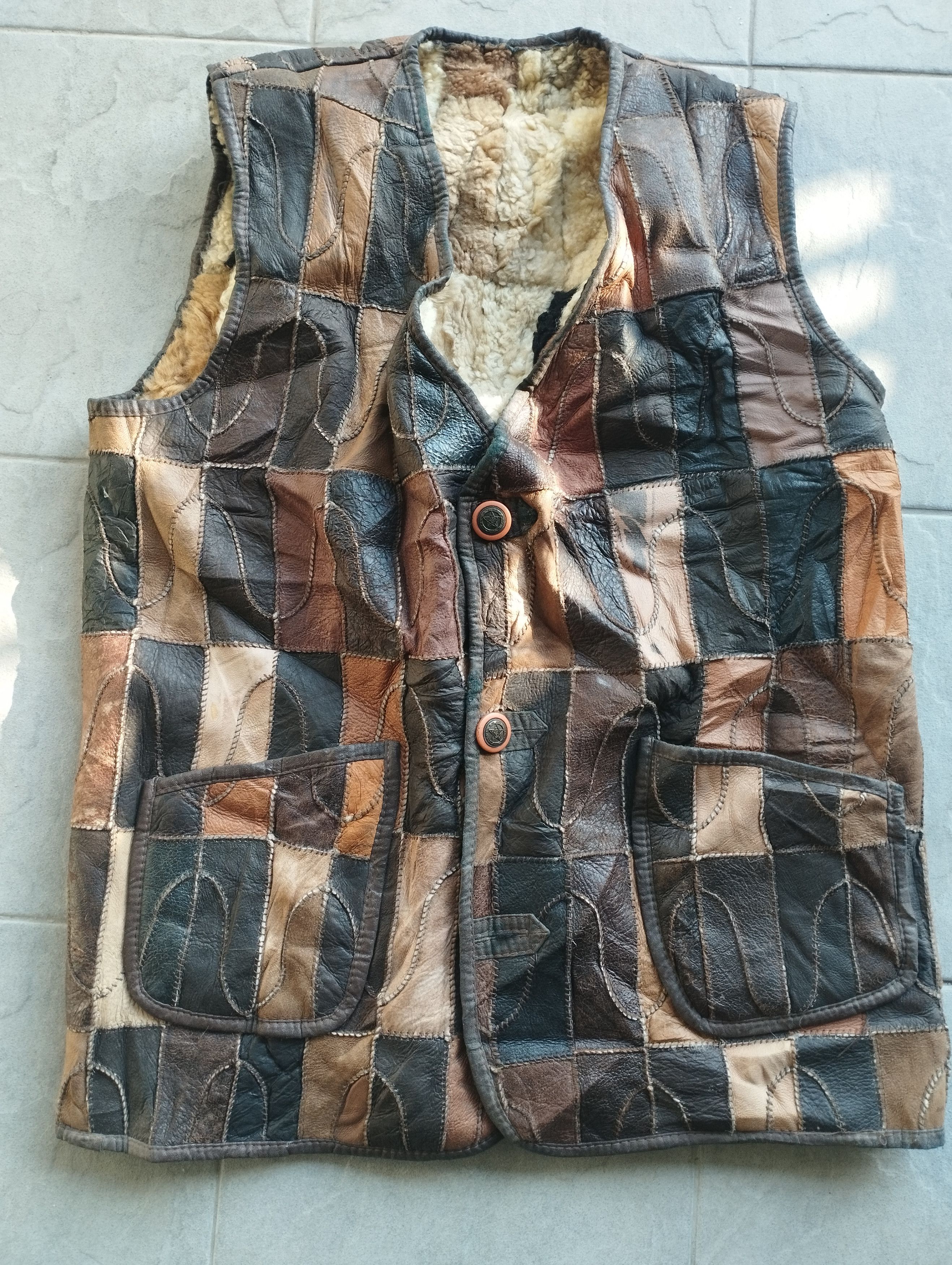 Le Grande Bleu (L.G.B.) × Vintage West patchwork vintage Size US L / EU 52-54 / 3 - 7 Thumbnail