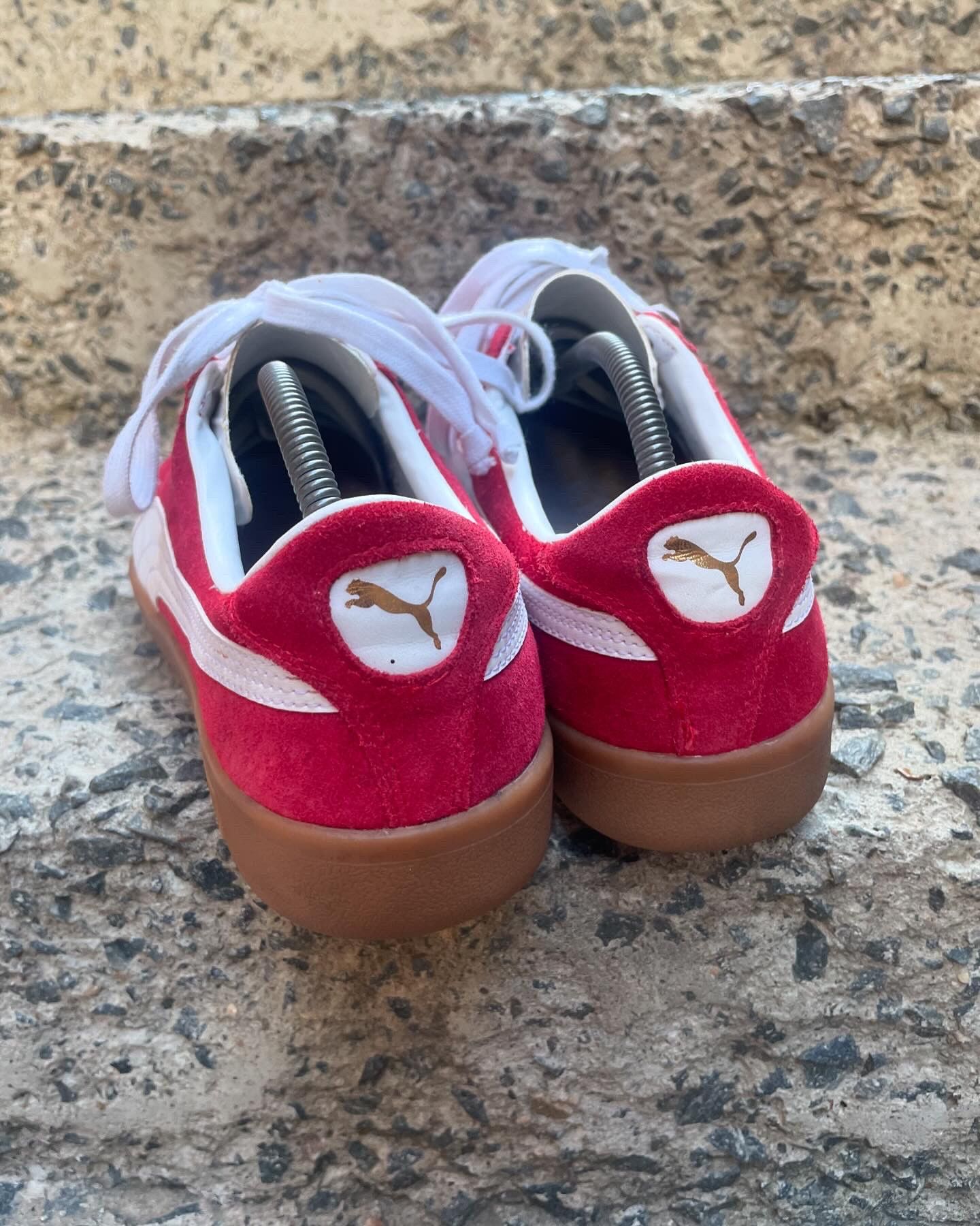 Puma × Vintage Rare Puma red star vintage sneakers Size US 12 / EU 45 - 5 Thumbnail