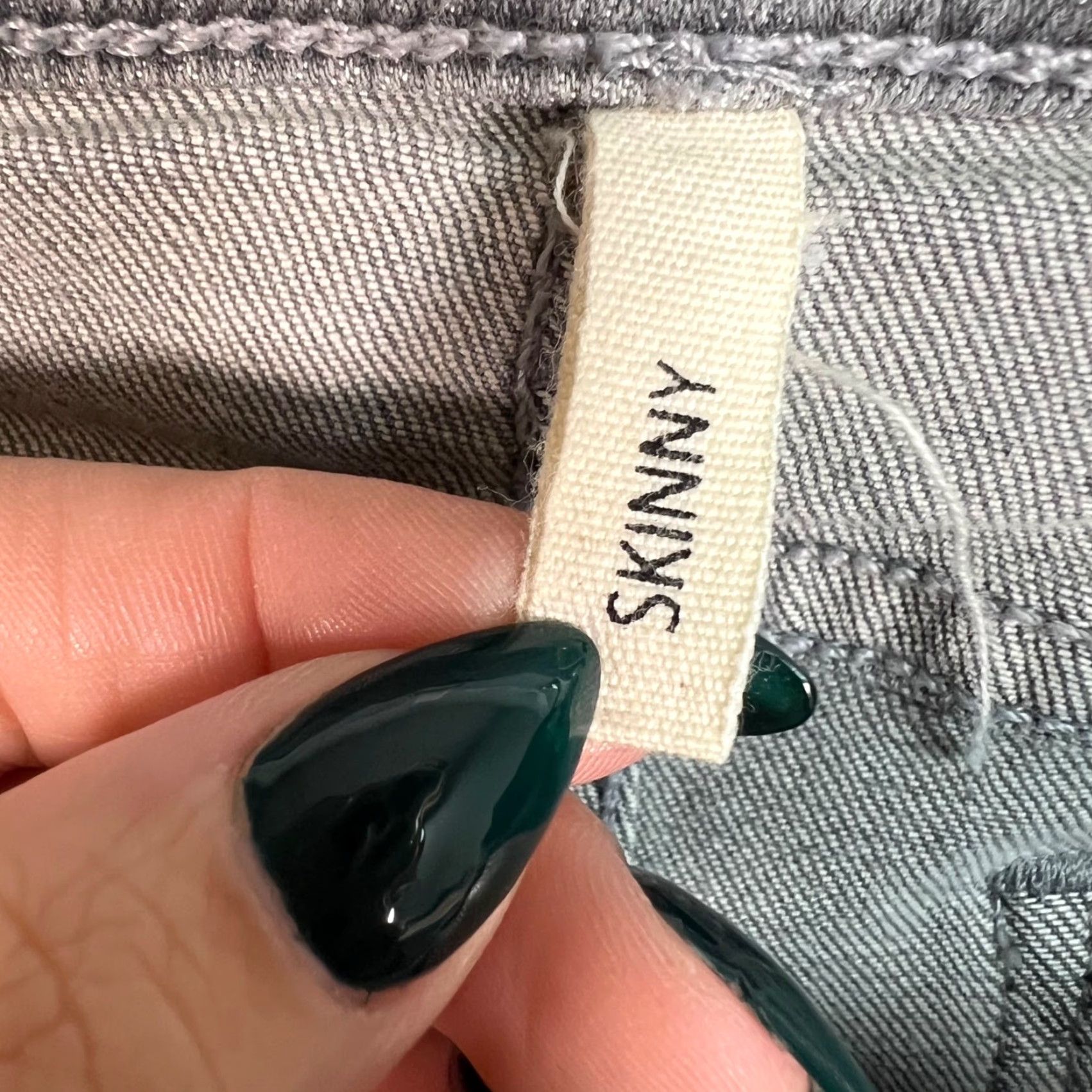 Rag & Bone rag & bone Jeans Womens Skinny 25 Gray Stretch Denim Low Rise 29in 5-Pocket Mens? Women? Size 42" / US 20 - 4 Thumbnail