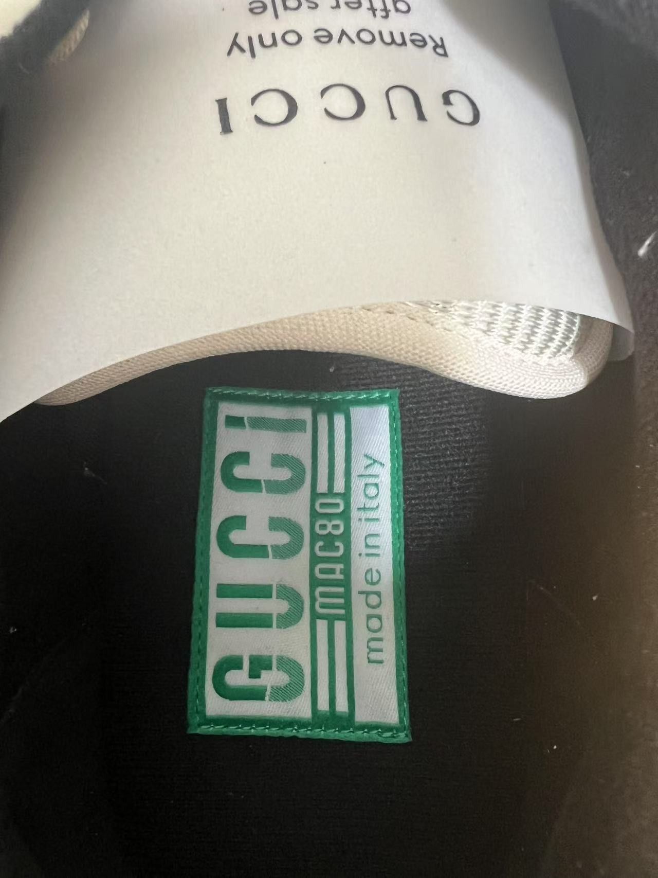 Gucci Gucci MAC80 Sneaker 'Off White Black' Size US 12.5 / EU 45-46 - 6 Thumbnail