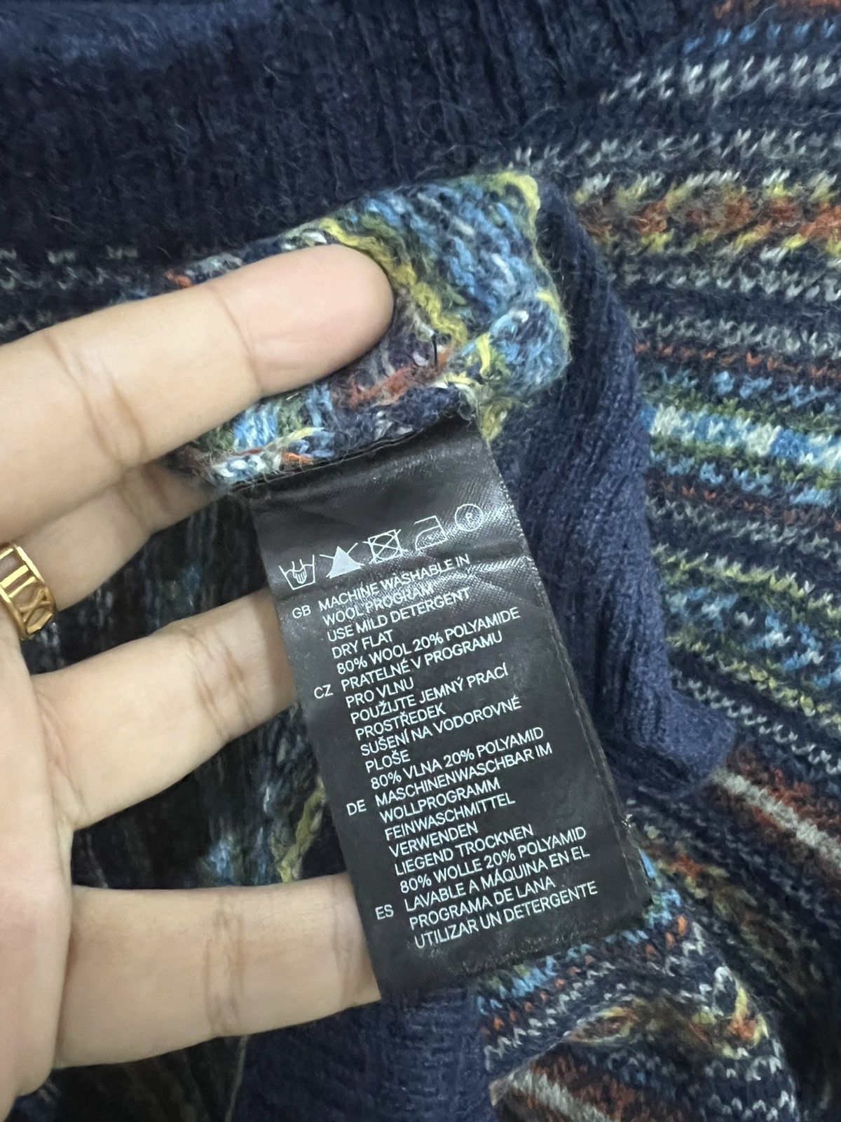 L.O.G.G. L.O.G.G HM Geometric Nordic Western Pullover Sweater Jumper Size US M / EU 48-50 / 2 - 5 Thumbnail