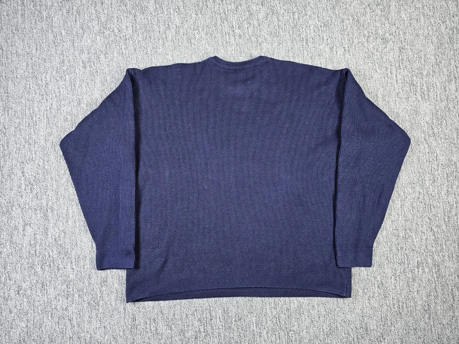 Lacoste Lacoste Vintage 90s Sweatshirt Boxy Cropped Navy Blue Size US L / EU 52-54 / 3 - 2 Thumbnail