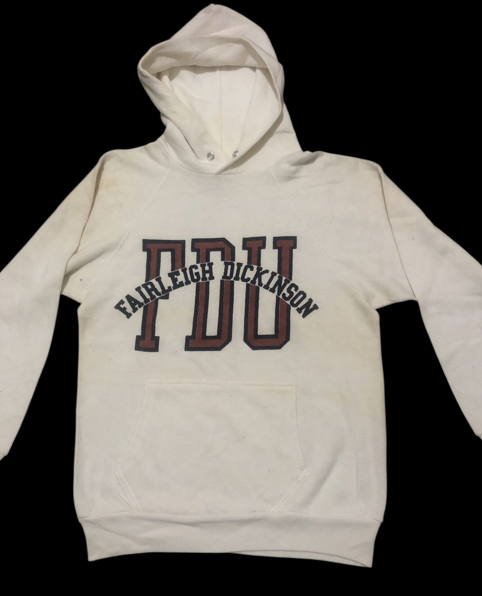 Champion 🔥Vintage 80s FDU FAIRLEIGH DICKINSON UNIVERSITY Hoodie Size US S / EU 44-46 / 1 - 3 Thumbnail