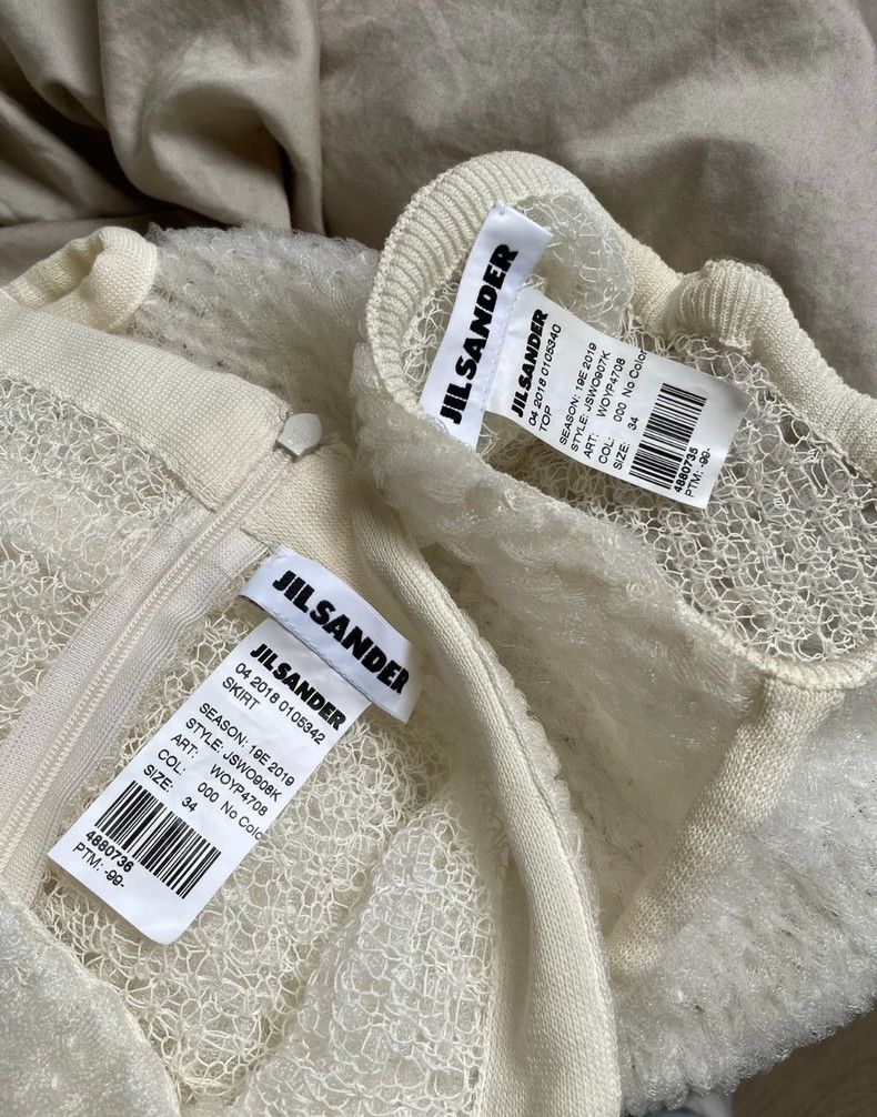 Jil Sander Jil Sander White Knitted Sleeveless Top, Tank Top, Half Sk Size 42" / US 20 - 5 Thumbnail