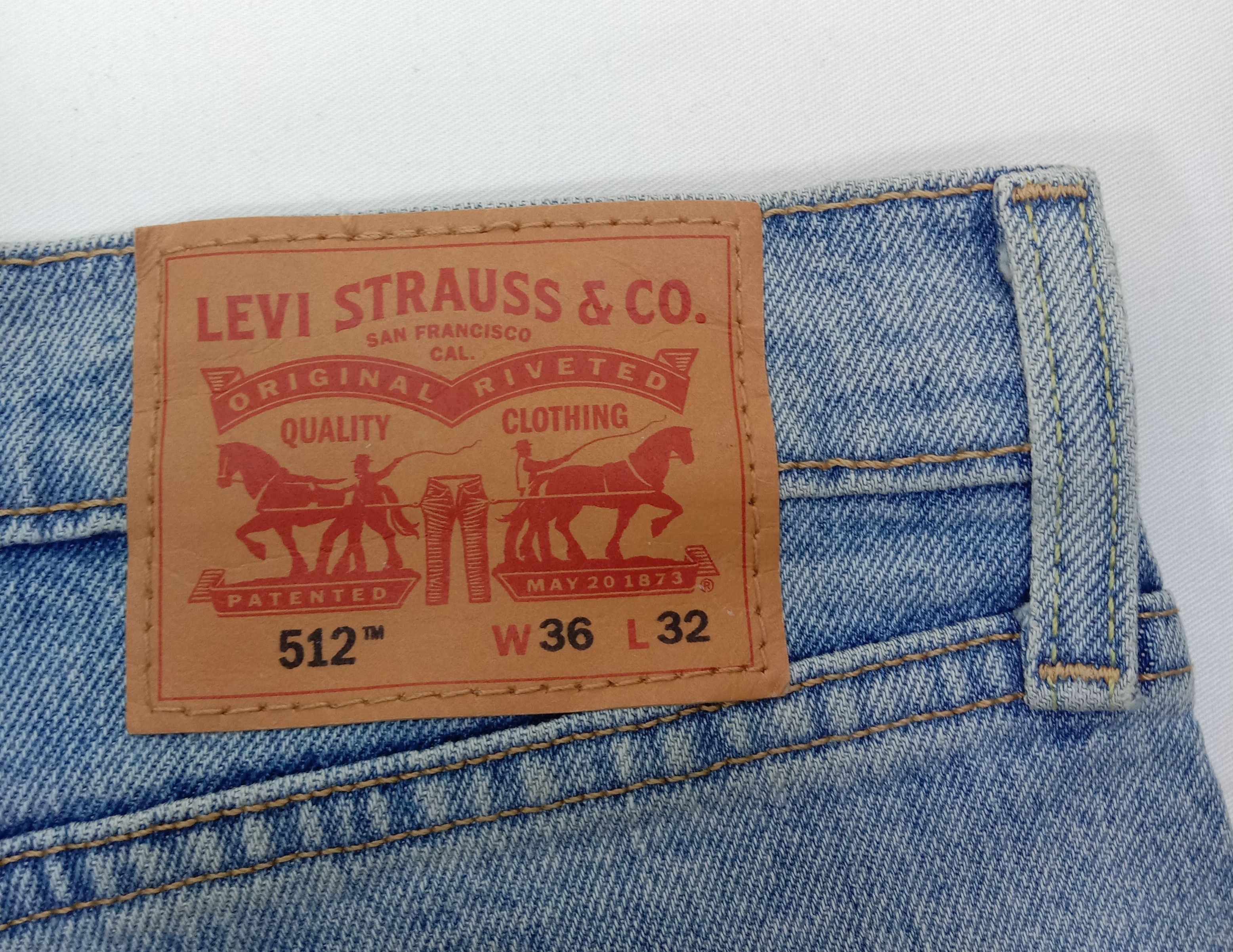 Levi's Vintage Levi's 512 Ripped Jeans Slim Taper Denim Size US 36 / EU 52 - 15 Thumbnail