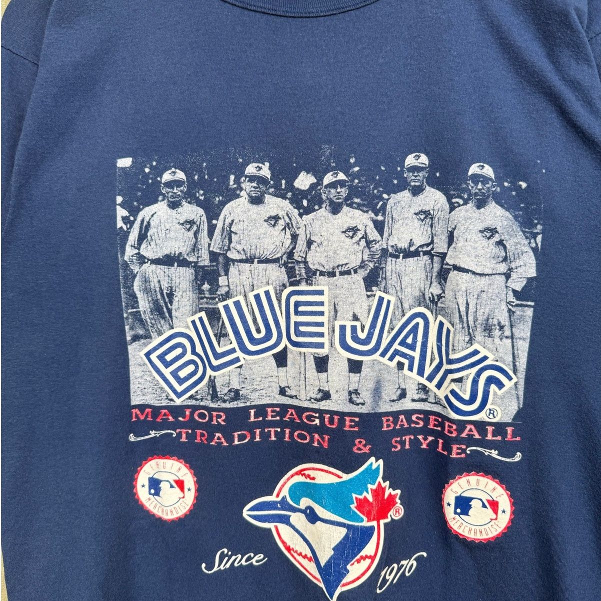 Vintage VTG 90s Toronto Blue Jays MLB T Shirt Sz L Blue White Size US L / EU 52-54 / 3 - 3 Thumbnail