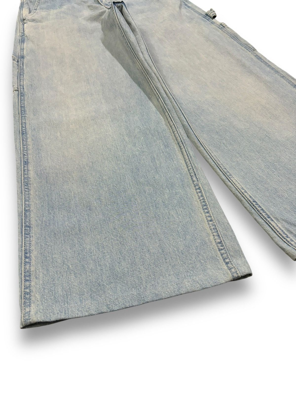 JW Anderson × Uniqlo Vintage JW Anderson x Uniqlo Blue Wash Baggy Carpenter Jeans Size US 30 / EU 46 - 7 Thumbnail