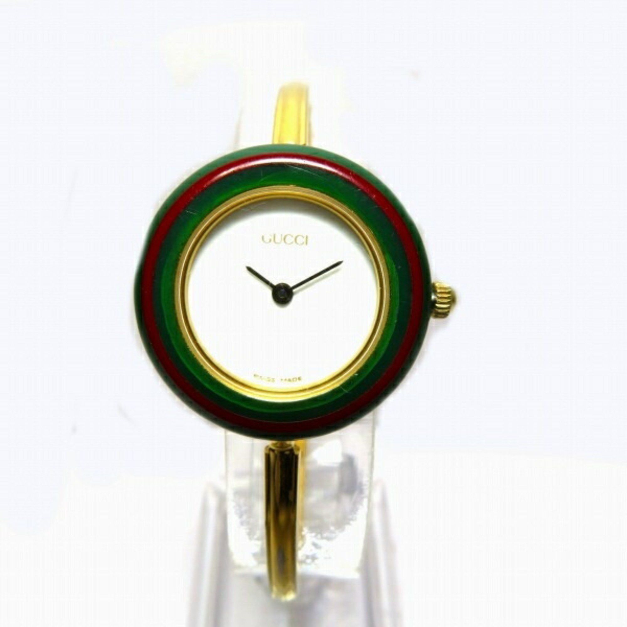 image of Gucci Change Bezel 11 12/2 Quartz Watch Women's in White