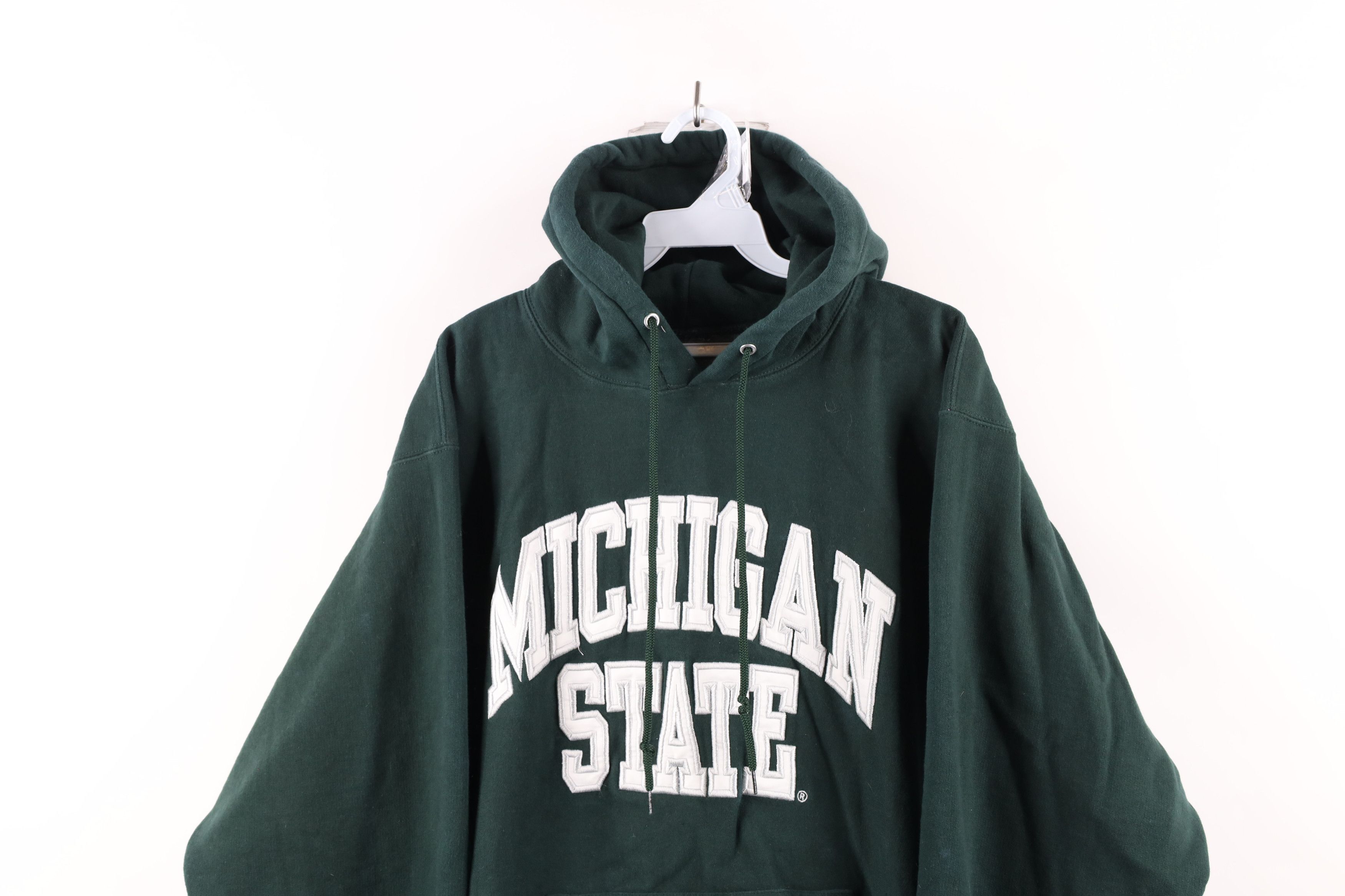 Vintage Vintage 90s Michigan State University Hoodie Sweatshirt Size ONE SIZE - 2 Thumbnail