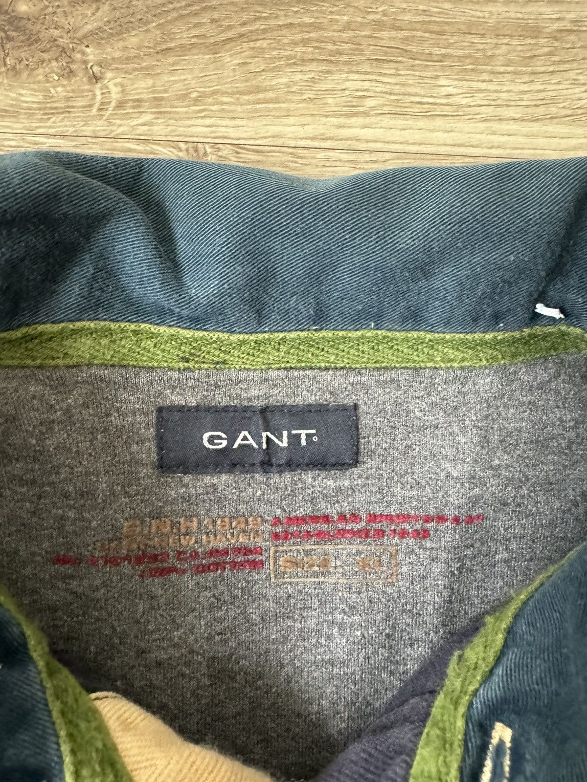 Gant Vintage Gant Y2K Big Logo Striped Rugby Long Sleeve Size US XL / EU 56 / 4 - 5 Thumbnail