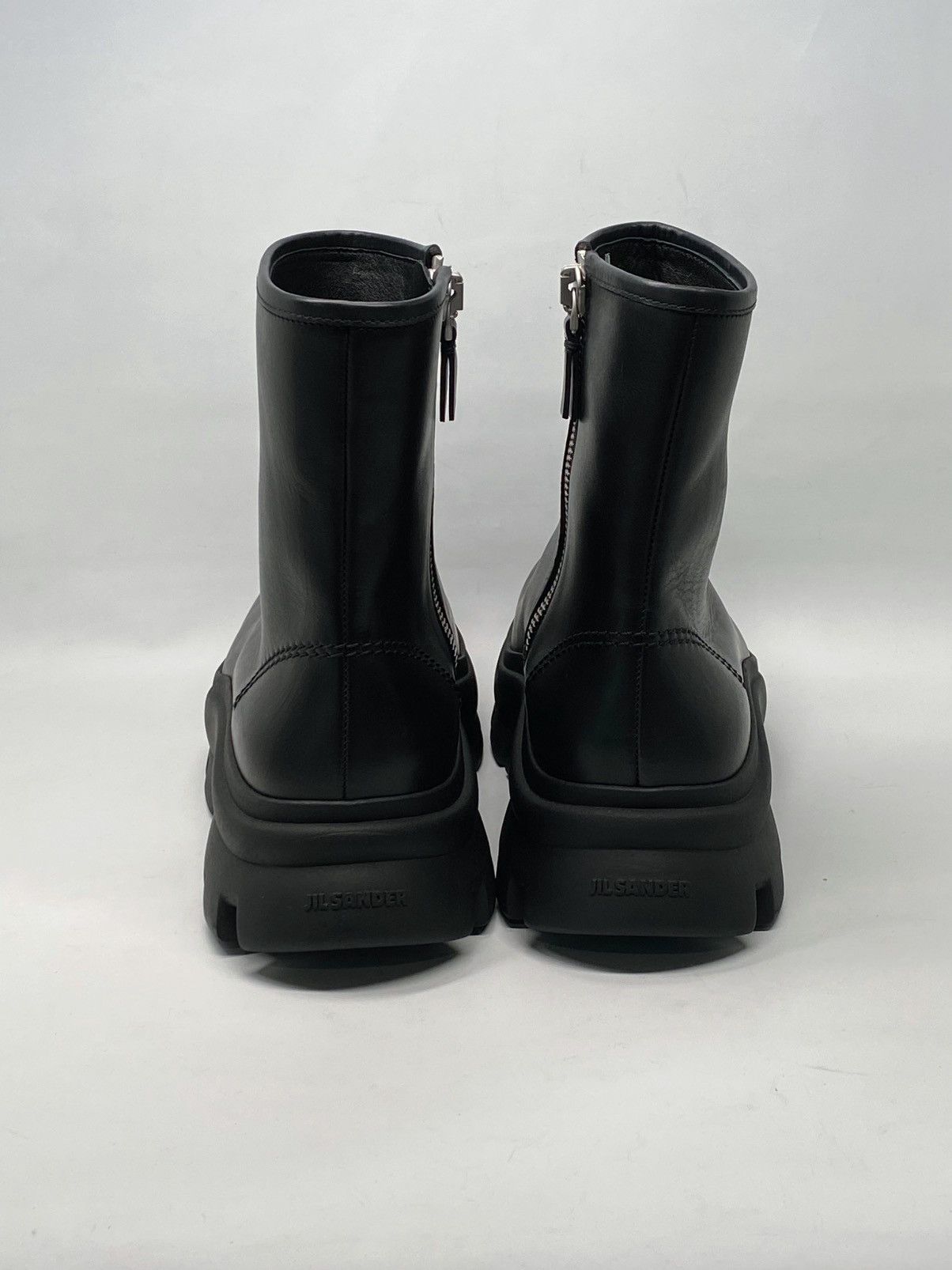 Jil Sander Jil Sander Leather Zip Ankle boots size 41/us size 8 Size US 8 / EU 41 - 8 Thumbnail