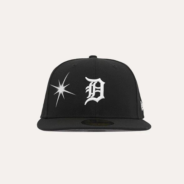 image of Ay El Ay En Dee Detroit New Era 7 3/8 in Black, Men's