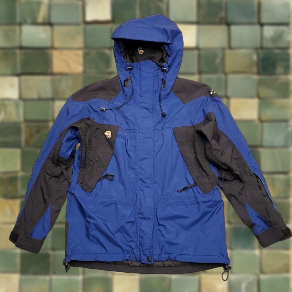 Mountain Hardwear VINTAGE Mountain Hardwear Jacket Women 8 Blue Hooded Conduit Waterproof Ski Rain Outdoor Size M / US 6-8 / IT 42-44 - 1 Thumbnail