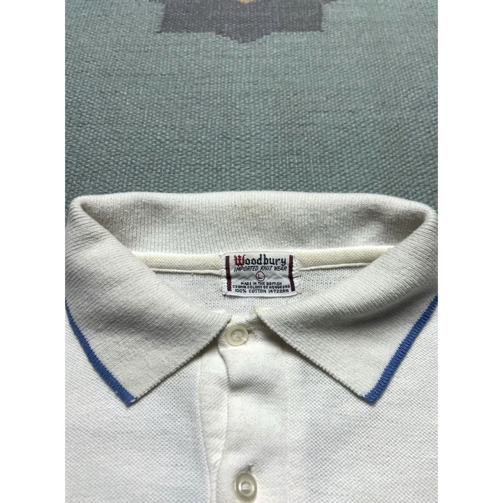 Vintage VINTAGE 60s Polo Shirt Cotton Knit White Golf Yacht Men’s Large Size US L / EU 52-54 / 3 - 5 Thumbnail