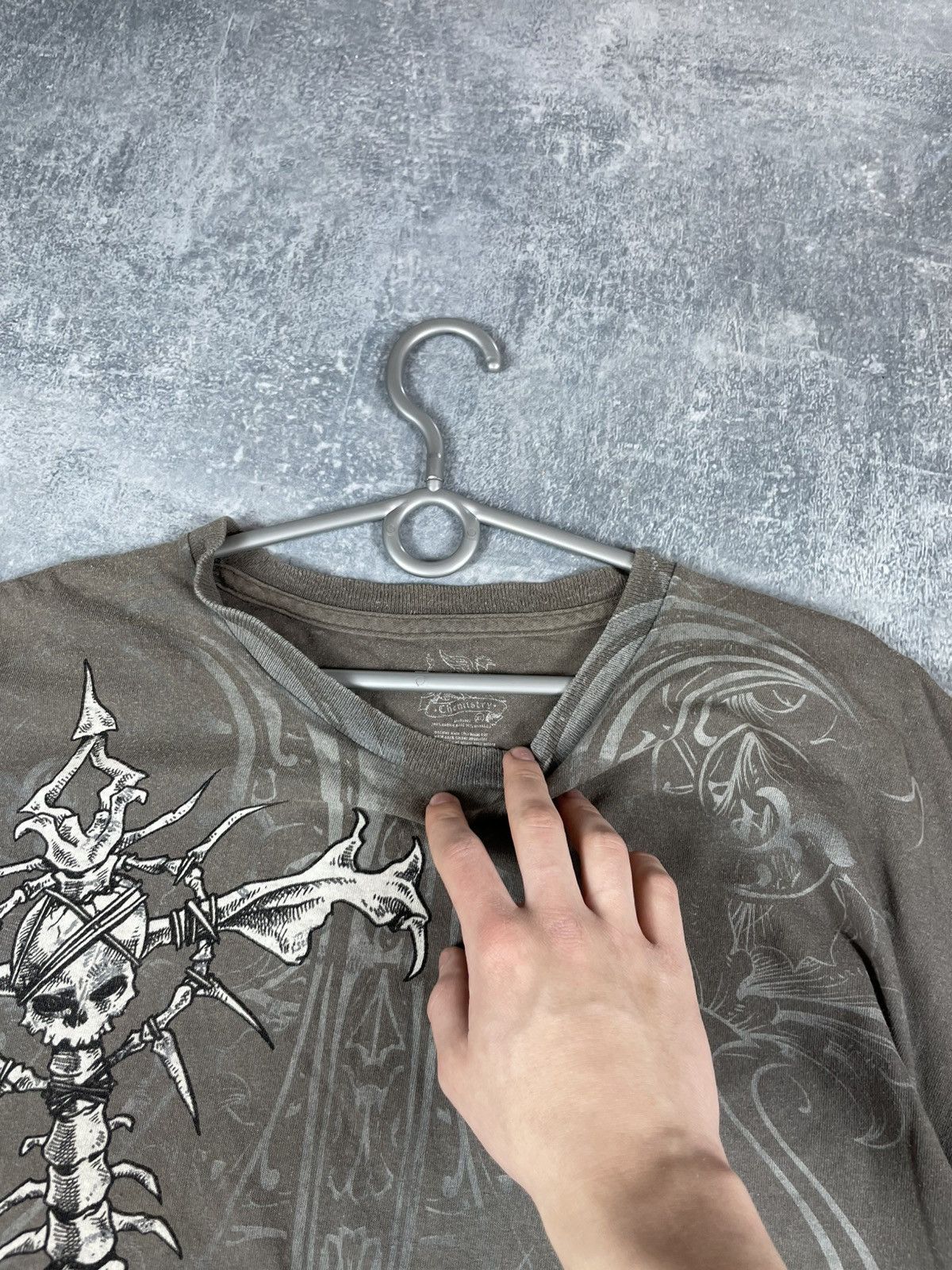 Chemistry Vintage Y2K affliction style chemistry overprint tee Size US XL / EU 56 / 4 - 5 Thumbnail