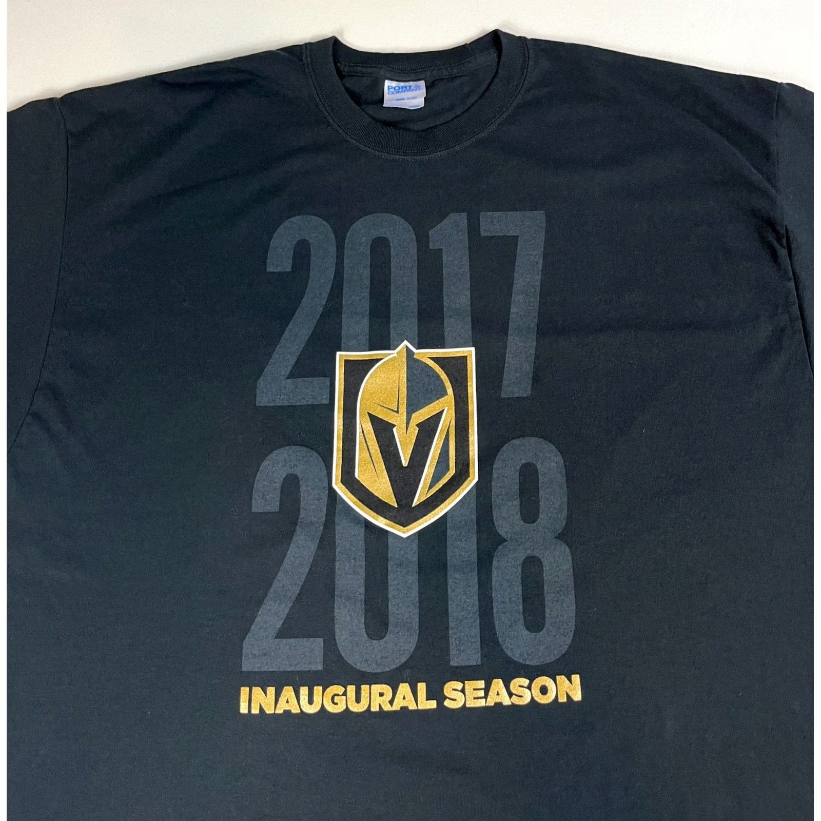 Port & Company VINTAGE Nike Shirt Mens 2XL Vegas Golden Knights 2017-2018 Inaugural Season T-shirt Black Cotton Blend Size US XXL / EU 58 / 5 - 4 Thumbnail