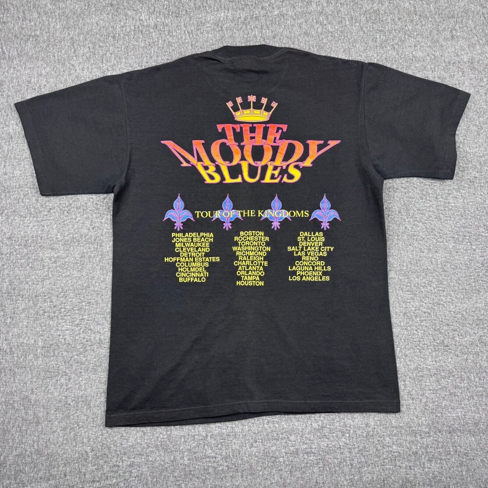 Brockum Vintage The Moody Blues T-Shirt Men's Large Black Rock 90s Size US L / EU 52-54 / 3 - 4 Thumbnail