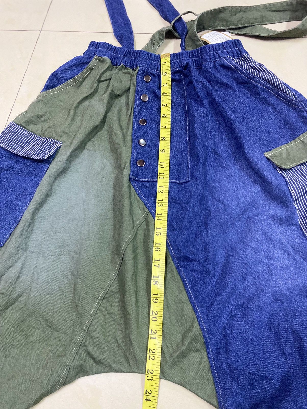 Japanese Brand Yohji Yamamoto Style 2 Tone Cropped Pants Size 26-36 Size US 36 / EU 52 - 11 Thumbnail