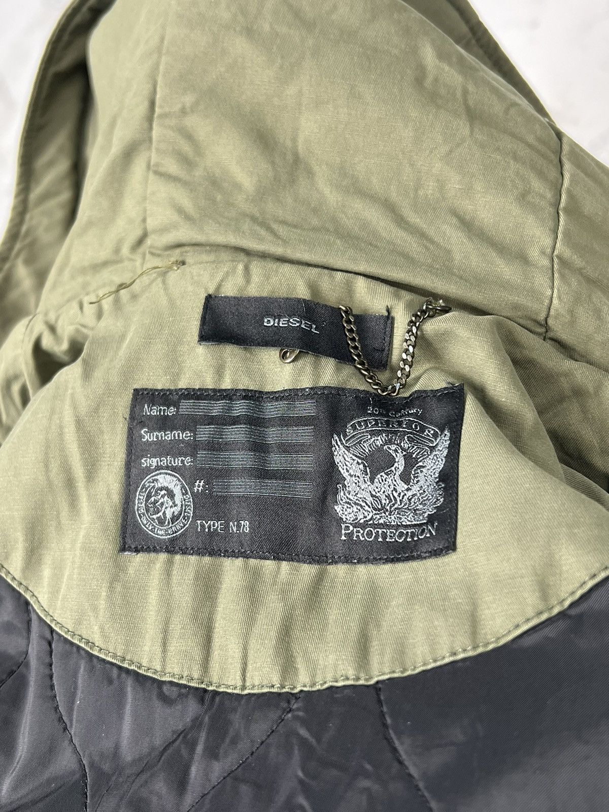 Diesel Vintage Diesel Hooded Parka Jacket Size M - L Size L / US 10 / IT 46 - 11 Thumbnail