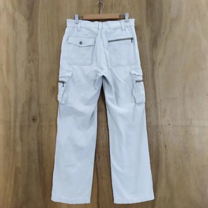 Japanese Brand RAKAN LIGHT GREY CARGO PANTS Size US 30 / EU 46 - 7 Thumbnail