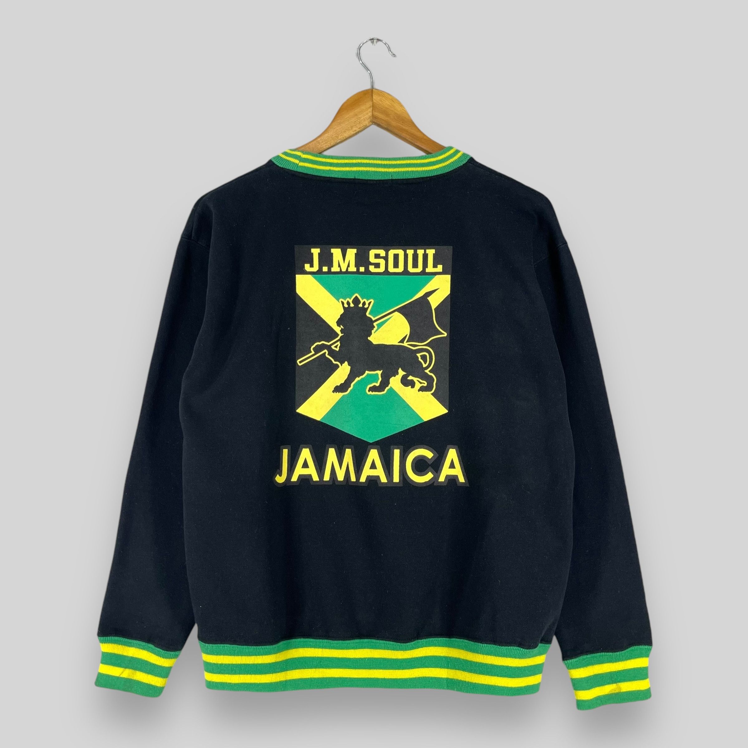 Bob Marley Vintage 90's JAMAICA Crewneck Big Logo Rasta Sweatshirt Size M / US 6-8 / IT 42-44 - 1 Thumbnail