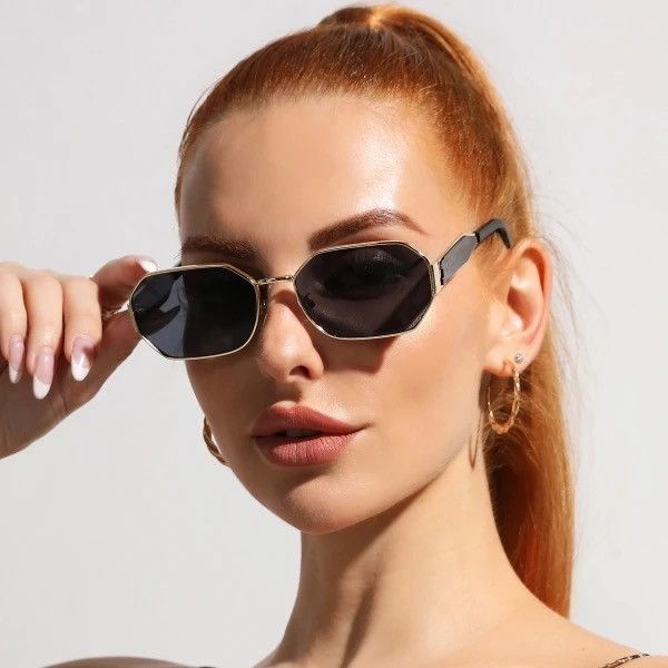Other Retro Metal Rectangle Sunglasses Size ONE SIZE - 6 Thumbnail