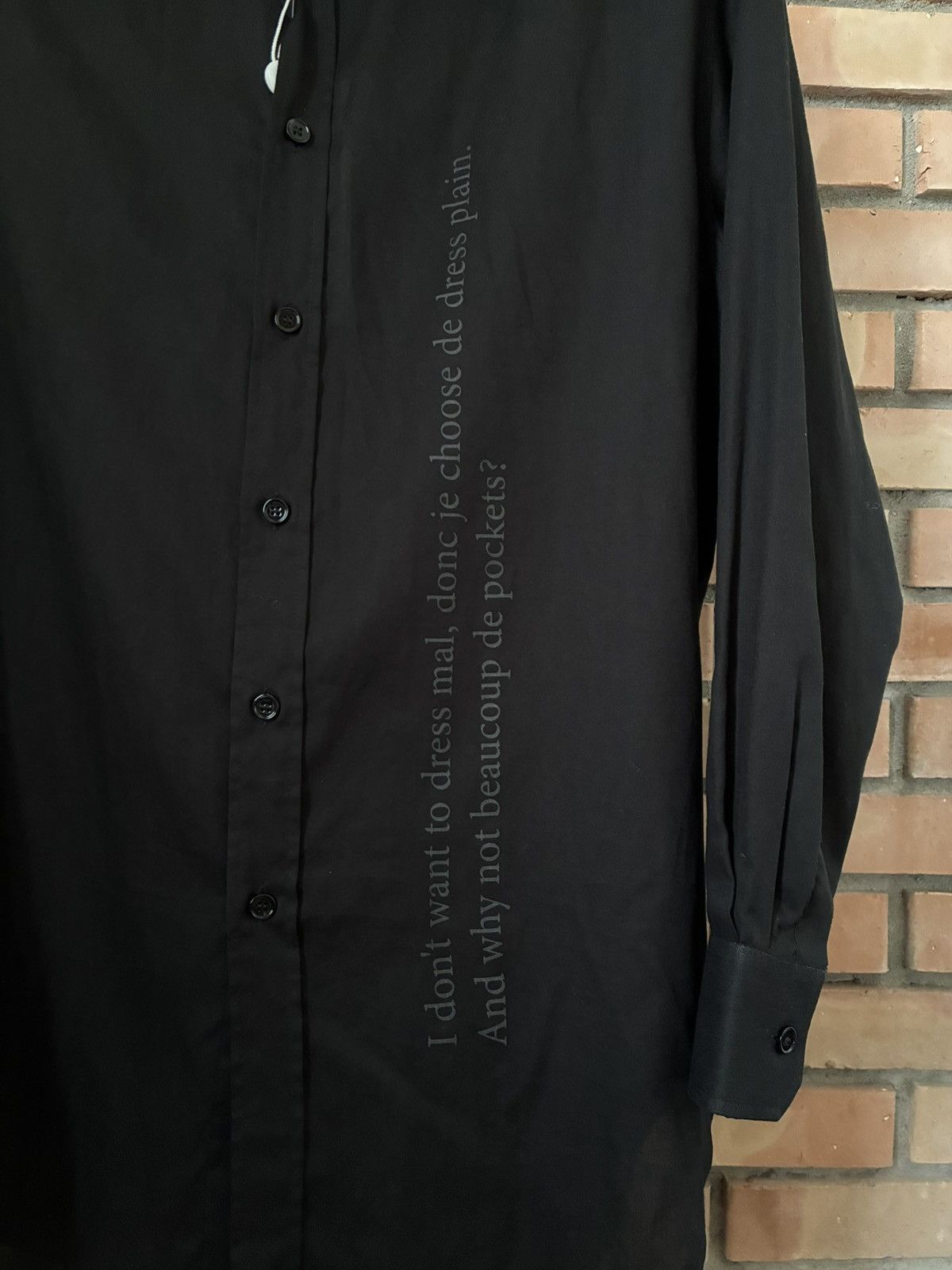 MM6 Maison Margiela MM6 black long-sleeve button shirt Size S / US 4 / IT 40 - 2 Thumbnail