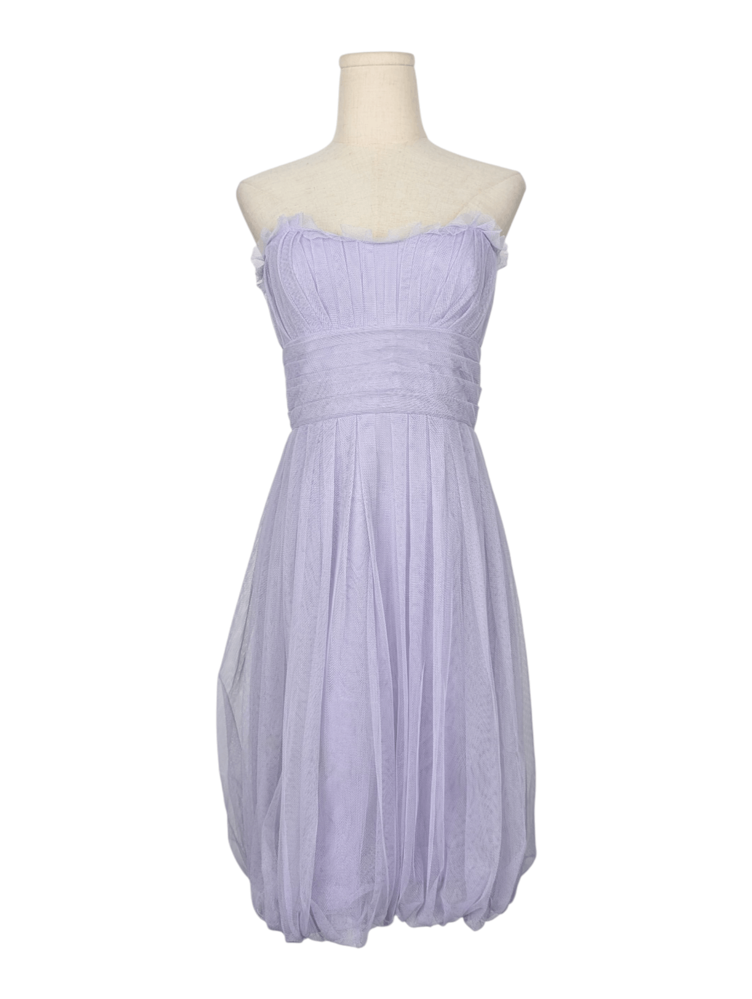 Vera Wang Purple Mesh Dress Size XS / US 0-2 / IT 36-38 - 1 Thumbnail