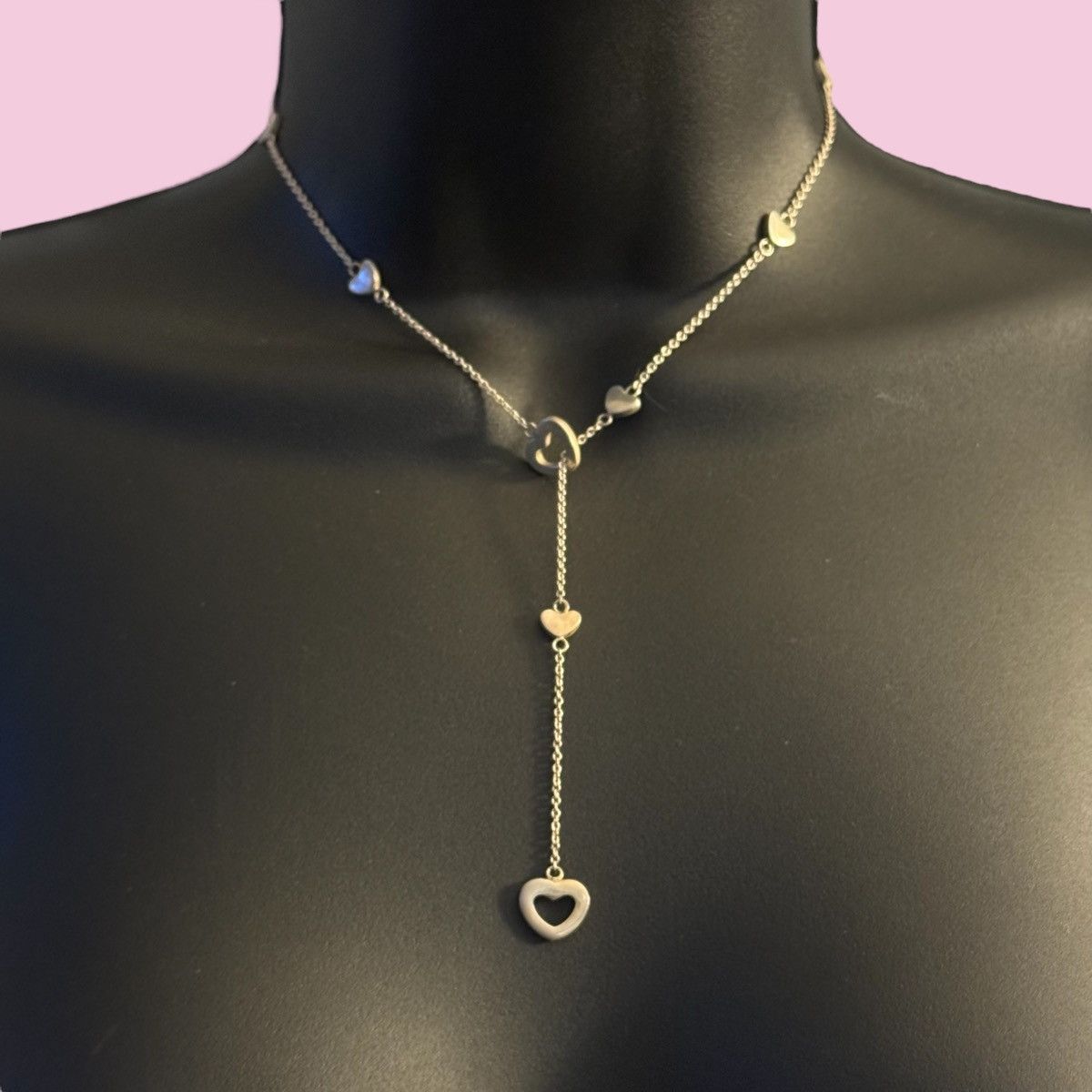 Tiffany & Co. Vintage Tiffany & Co. 925 station heart lariat necklace Size ONE SIZE - 1 Thumbnail