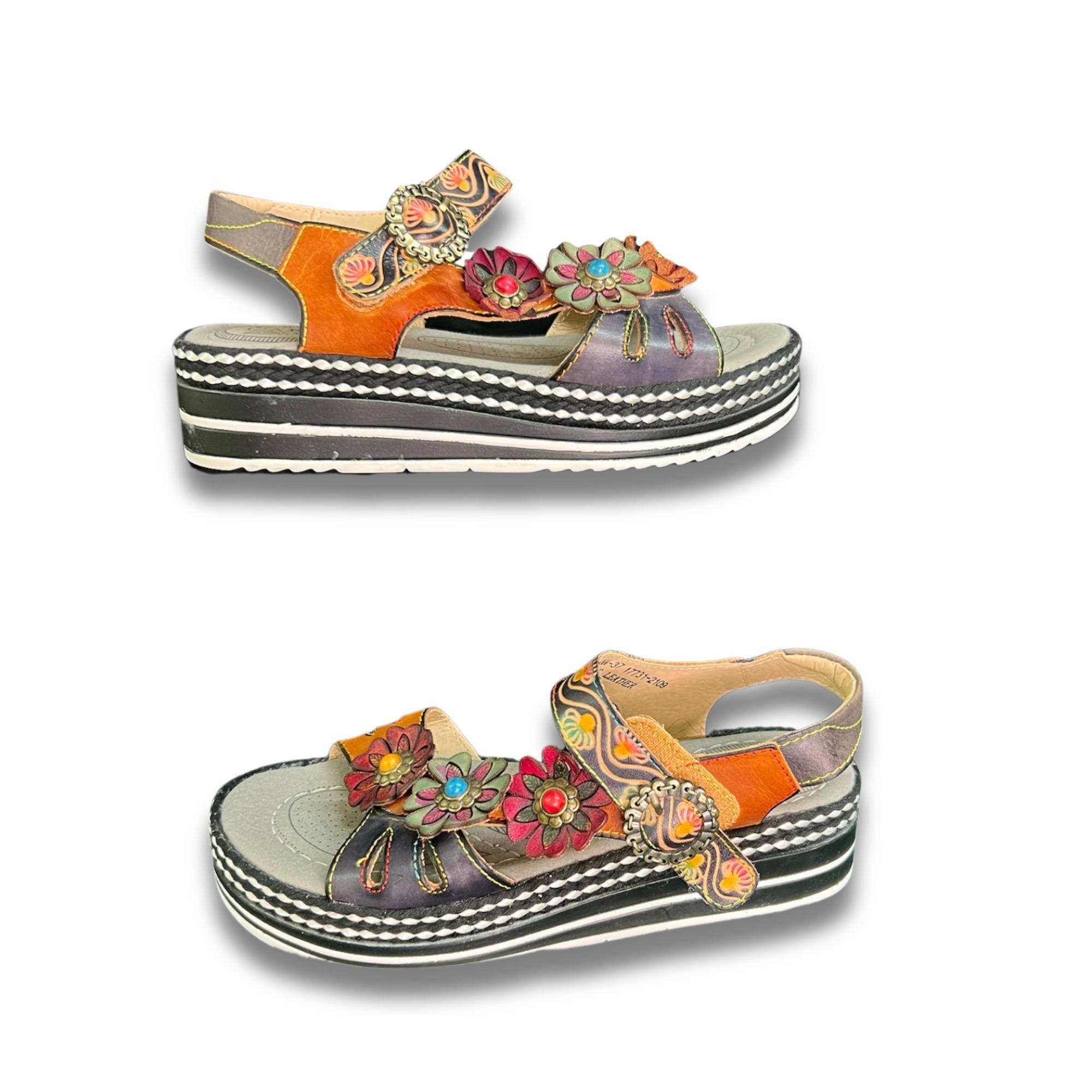 Other LArtiste By Spring Step Laga Slingback Sandals Size 6.5 Flor Size US 6.5 / IT 36.5 - 4 Thumbnail