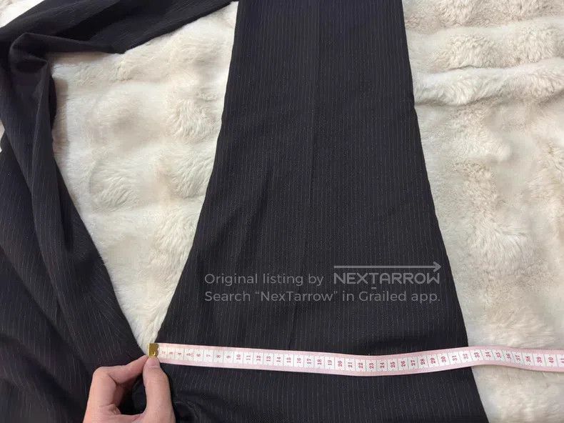 Saint Laurent Paris Saint Laurent Paris Ultra Fine Stripe Wool Trousers Size US 32 / EU 48 - 6 Thumbnail