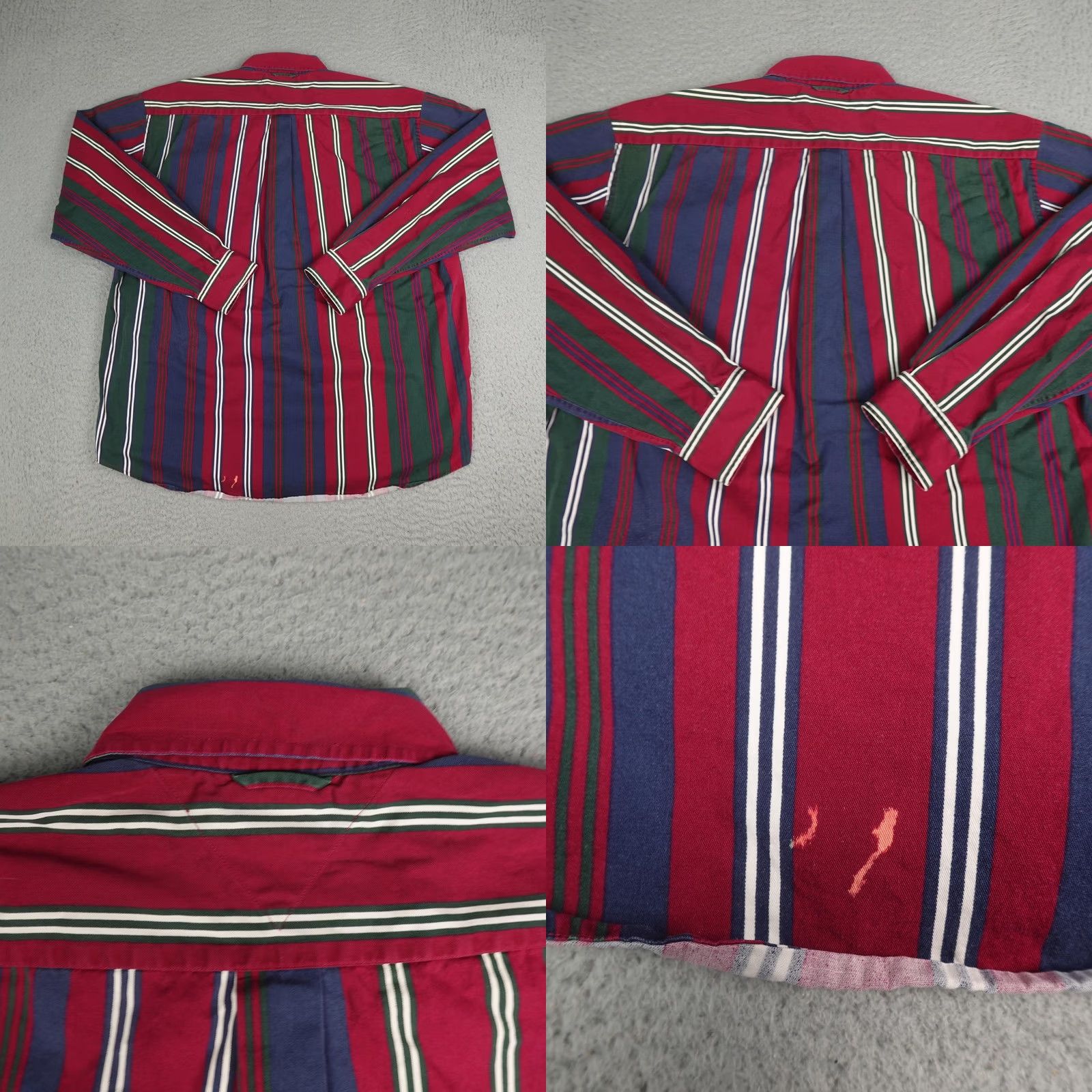 Tommy Hilfiger VINTAGE Tommy Hilfiger Shirt Mens L Stripe Button-Down Long Sleeve Crest 90s Retro Size US L / EU 52-54 / 3 - 8 Thumbnail
