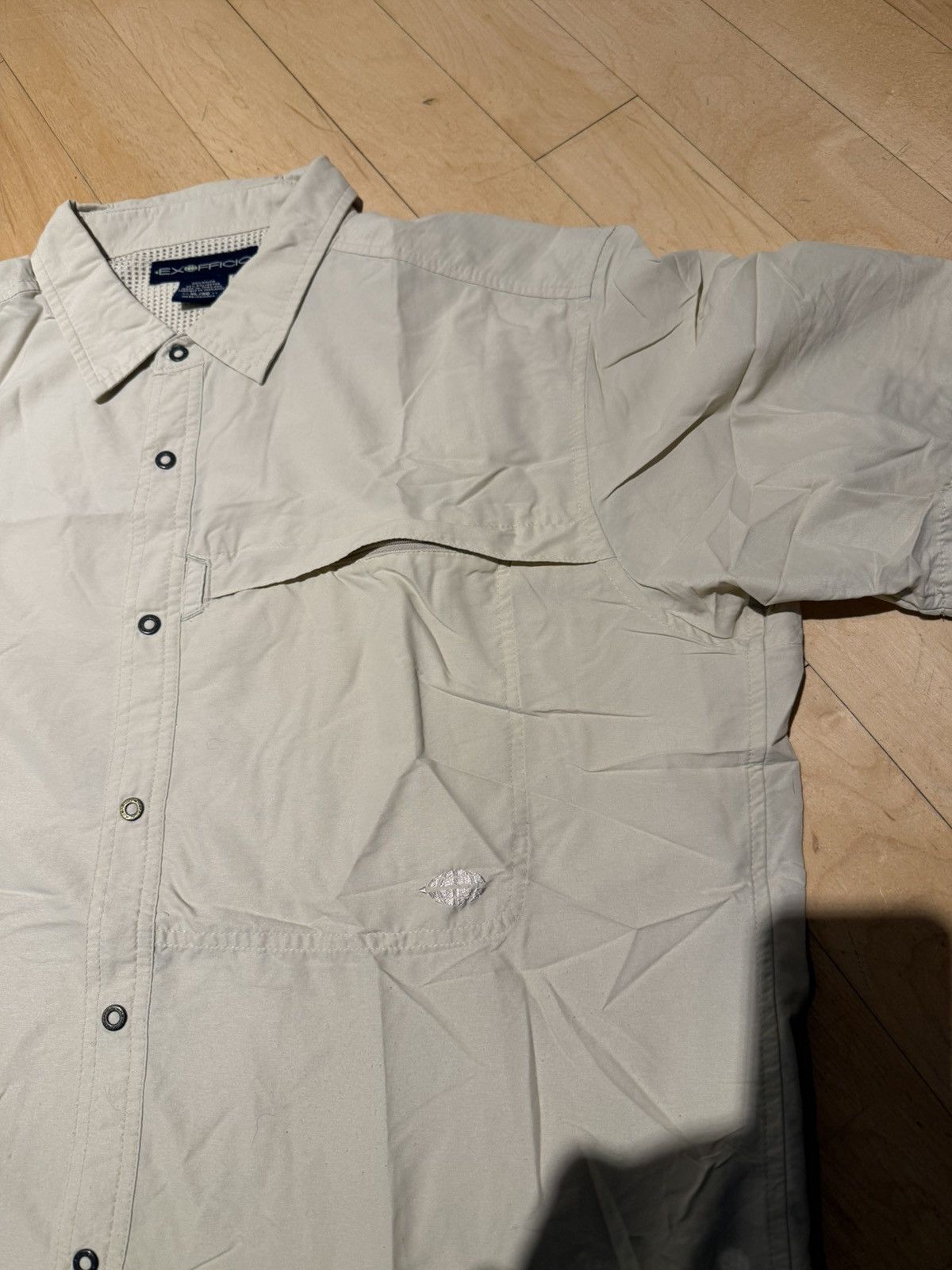 ExOfficio ExOfficio Men’s XL Short Sleeve Button Vented Shirt Beige Size US XL / EU 56 / 4 - 3 Thumbnail