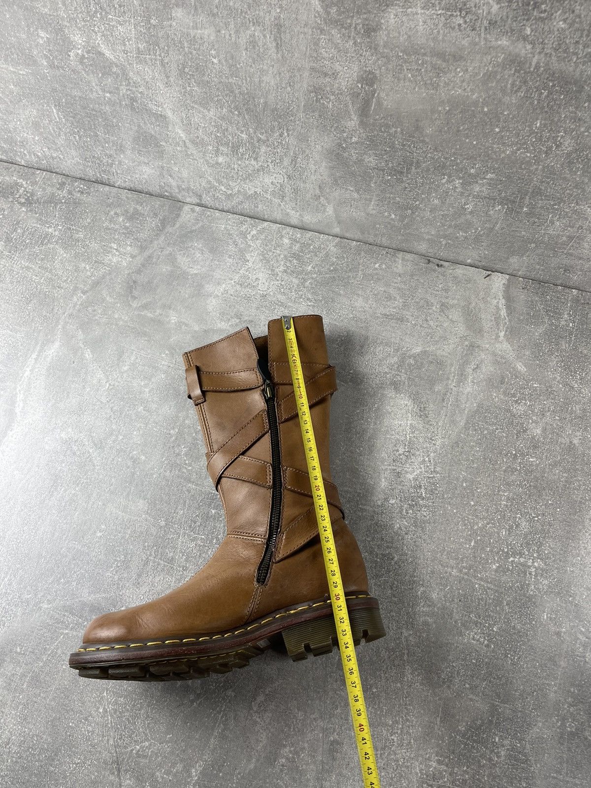 Dr. Martens Dr Martens Brown Leather Tall Buckle Strap Biker Boots Brown Size US 8 / IT 38 - 7 Thumbnail