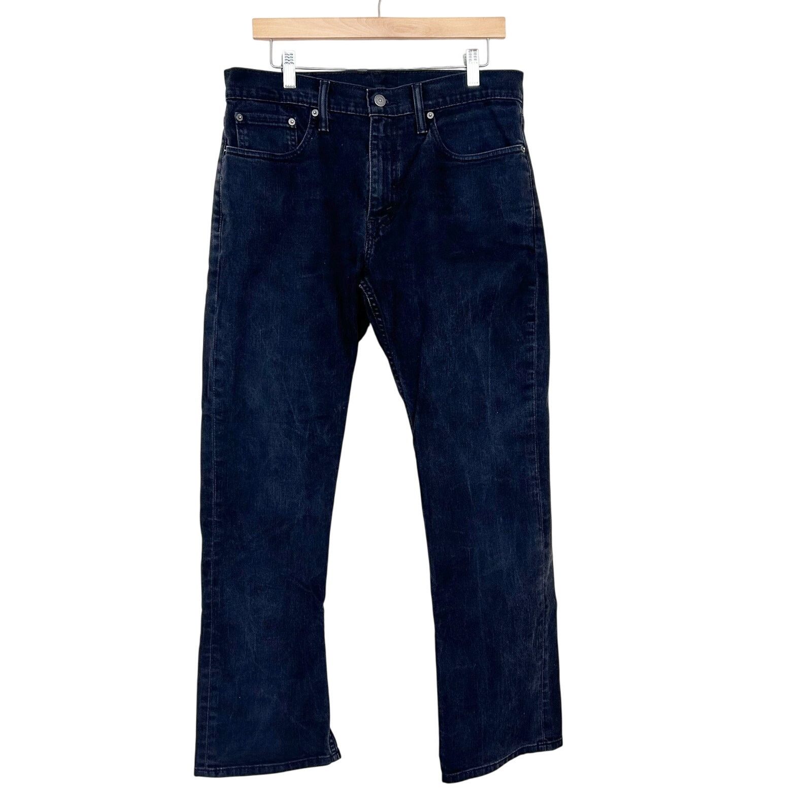 Levi's Levis 559 Black Jeans Sz 33x32 Size US 33 - 1 Thumbnail