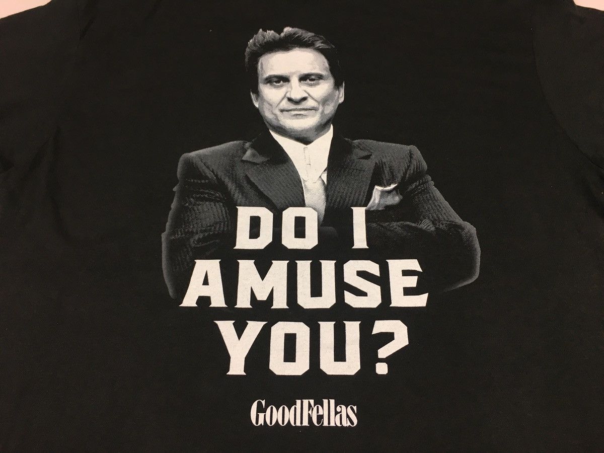 Vintage Good Fellas Do I Amuse You Tommy Devito Printed Tee Size US XL / EU 56 / 4 - 2 Thumbnail