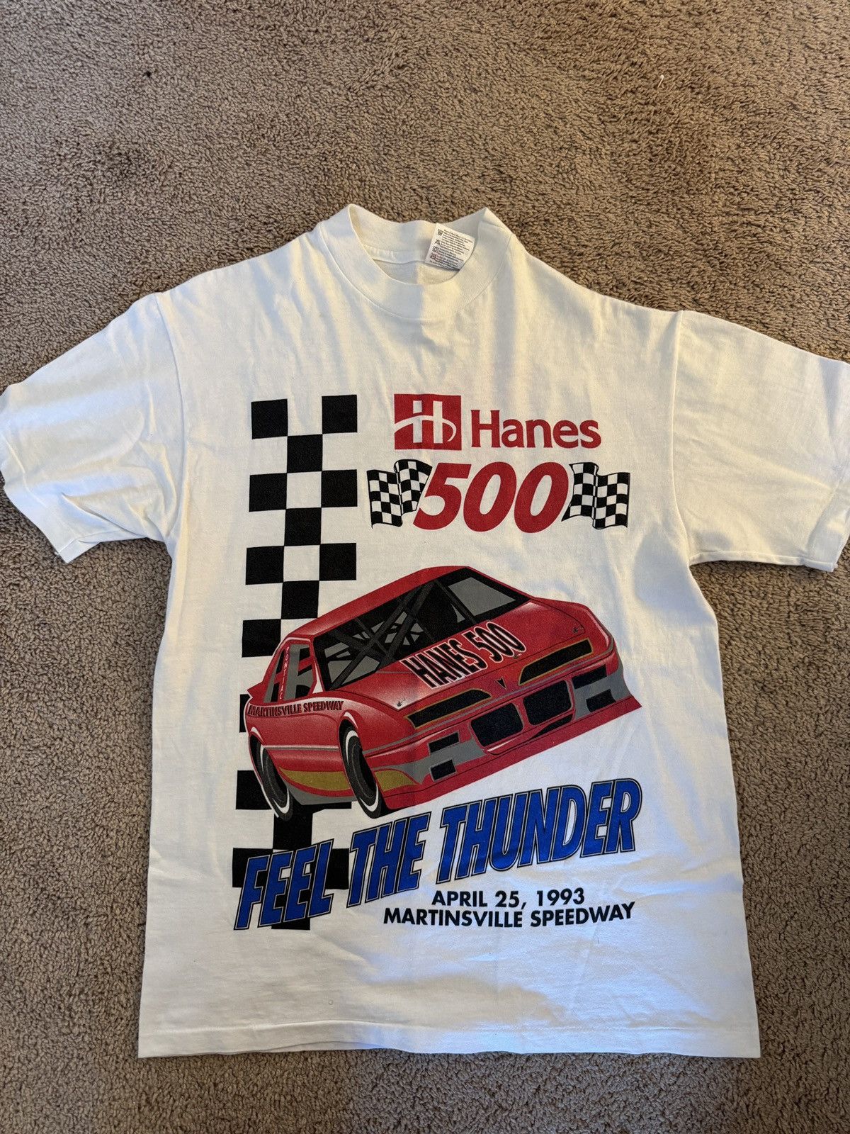 Hanes Vintage 1993 Hanes 500 Martinsville Speedway racing Tee Size US M / EU 48-50 / 2 - 1 Thumbnail