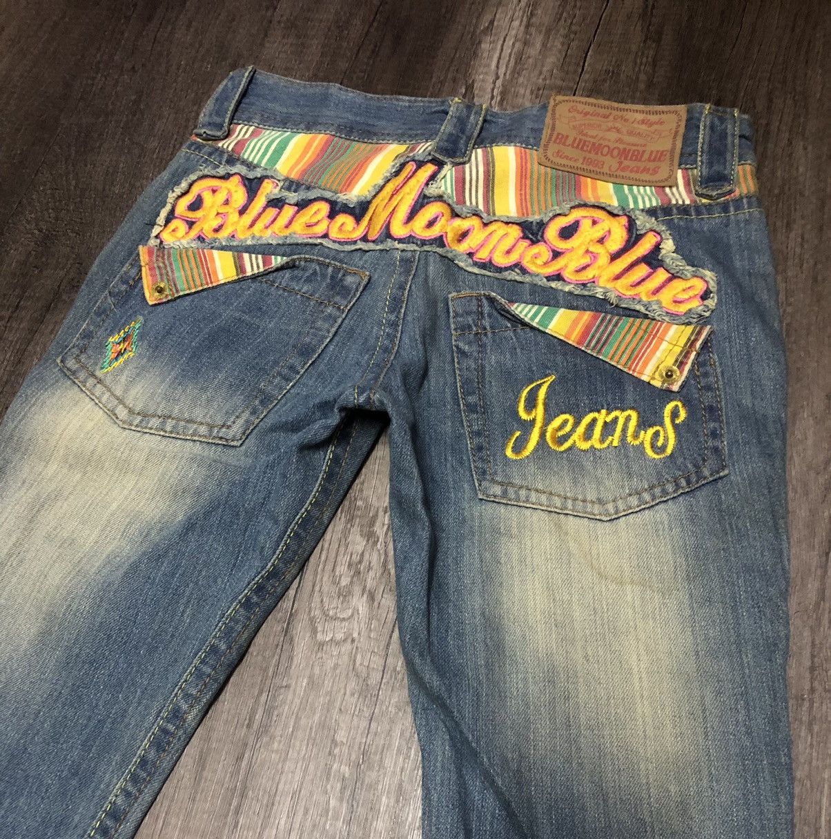 Blue Blue Japan × Hysteric Glamour Vintage Blue Moon Blue Jeans (unisex) Size US 30 / EU 46 - 2 Thumbnail
