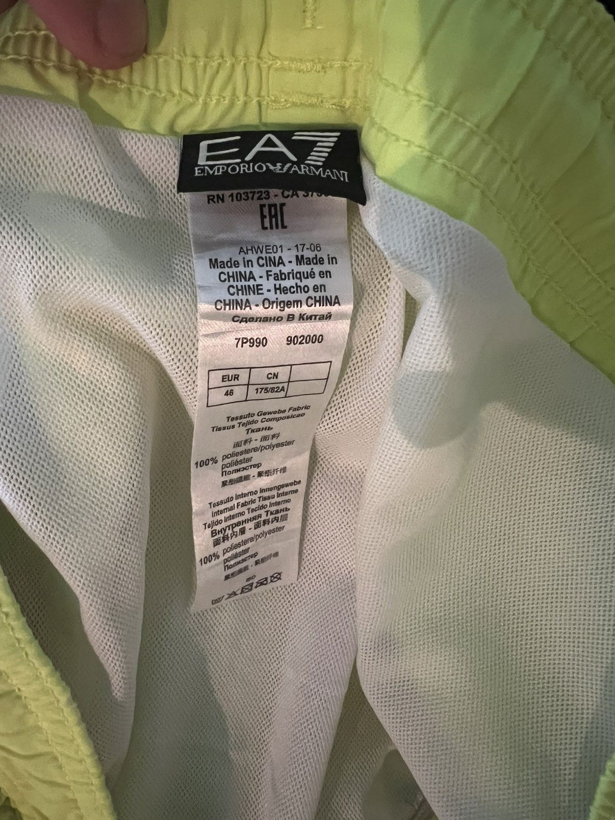 Emporio Armani Yellow EA7 Swimshorts Size US 30 / EU 46 - 3 Thumbnail