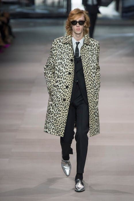 Celine CELINE RUNWAY LEOPARD MACINTOSH COAT Grailed