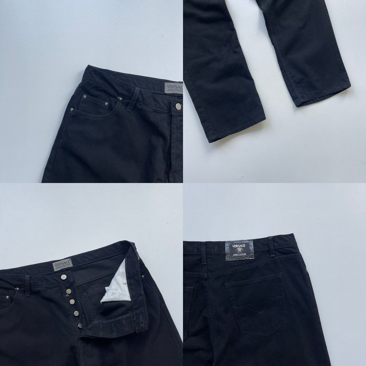 Versace Jeans Couture Versace Jeans Couture VJC Vintage Cotton Pants Black Size US 36 / EU 52 - 4 Thumbnail