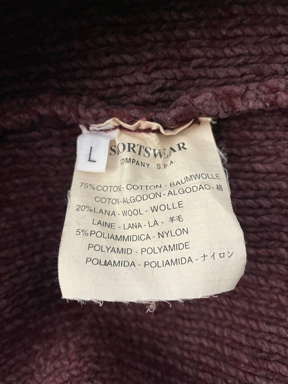 Stone Island Stone Island Vintage Sweater Red Size US L / EU 52-54 / 3 - 14 Thumbnail